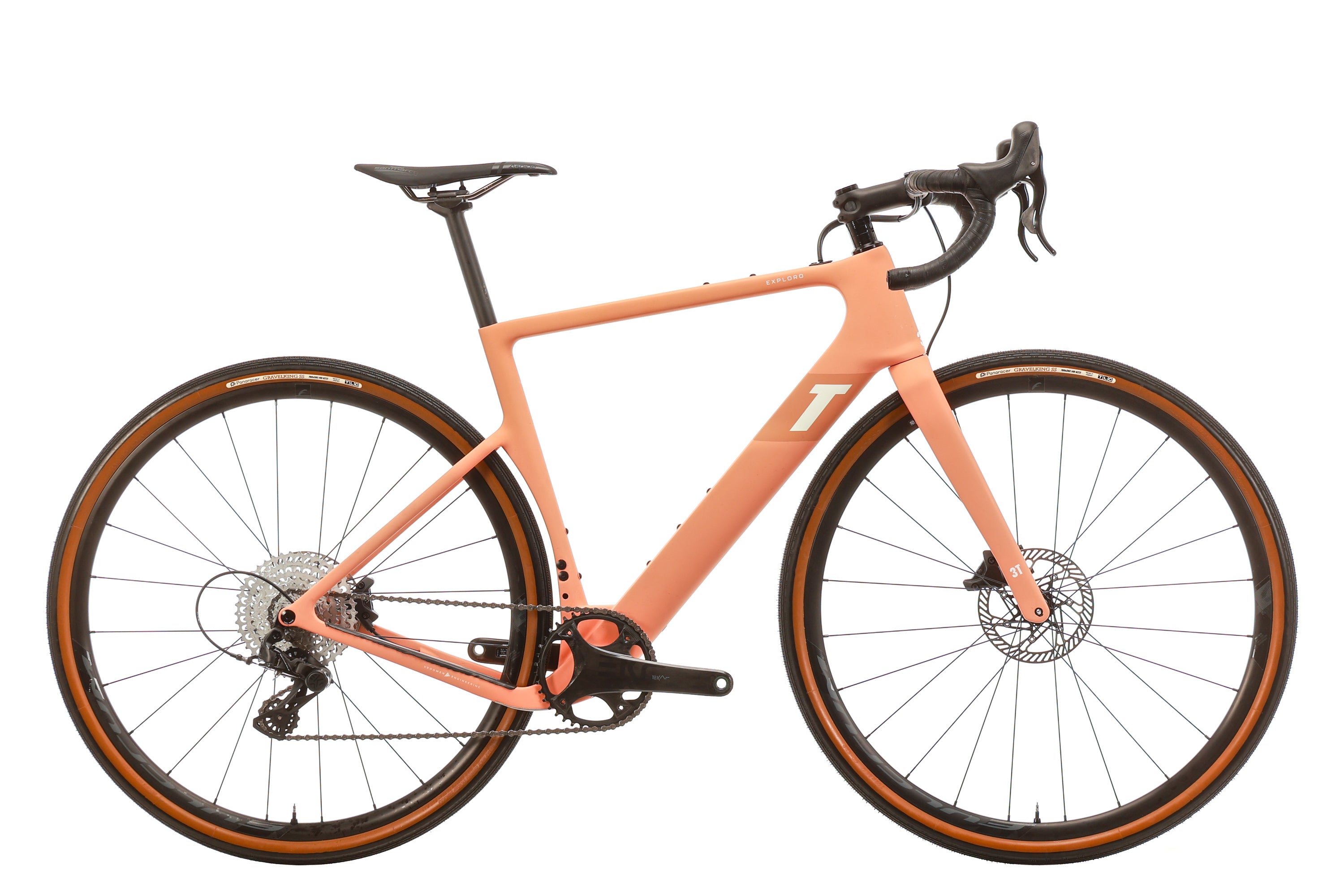 3T Exploro Ultra Ekar Gravel Bike 2022 - 54cm Carbon Frame, 1x13 Speed, Adventure & Off-Road Cycling for Men & Women - Perfect for Gravel Racing, Bikepacking & All-Terrain Exploration