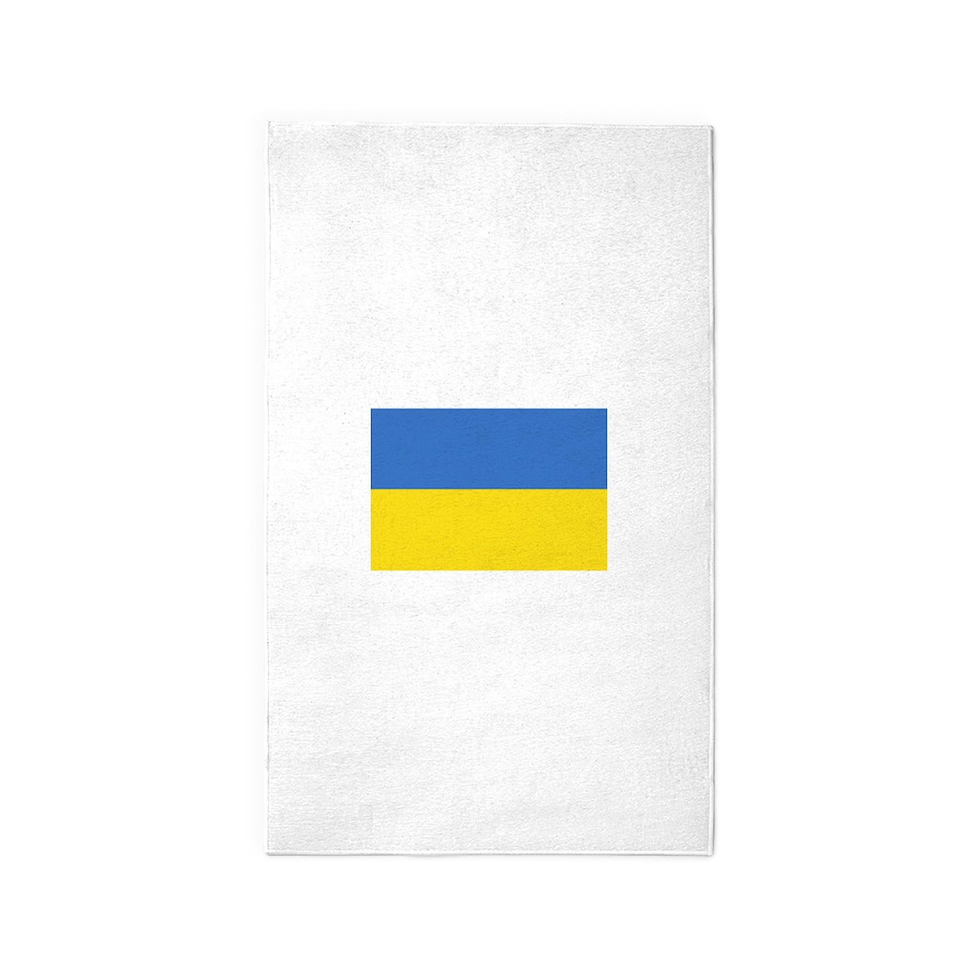 Ukraine Flag Area Rug - Patriotic Fabric Throw Rug for Home Decor, Living Room, Bedroom | Durable & Stylish Ukrainian National Symbol Carpet