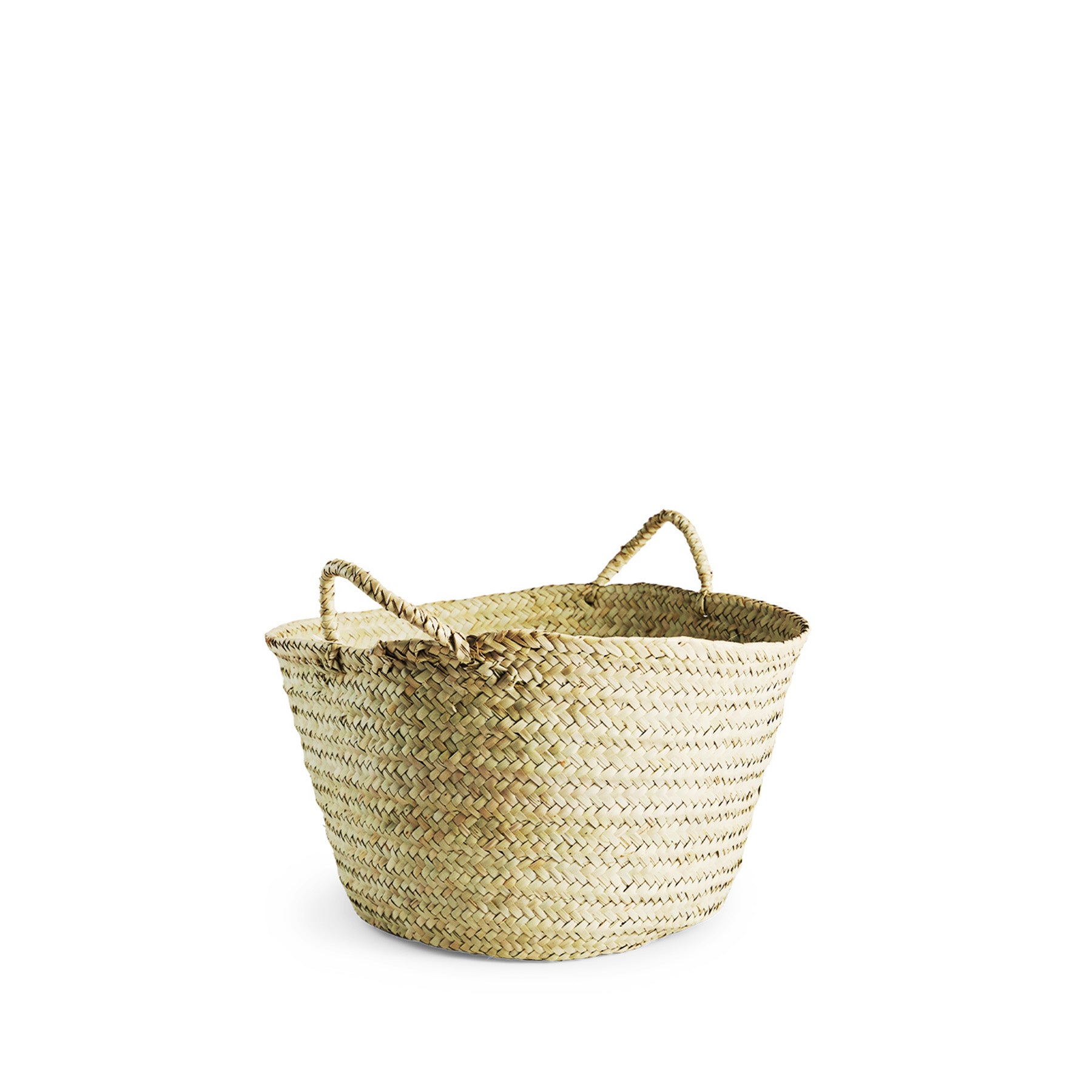 Medium Kikapu Palm Basket - Handwoven Natural Fiber Storage Bin for Home & Office Organization | Perfect for Laundry, Toys, Blankets & Decor