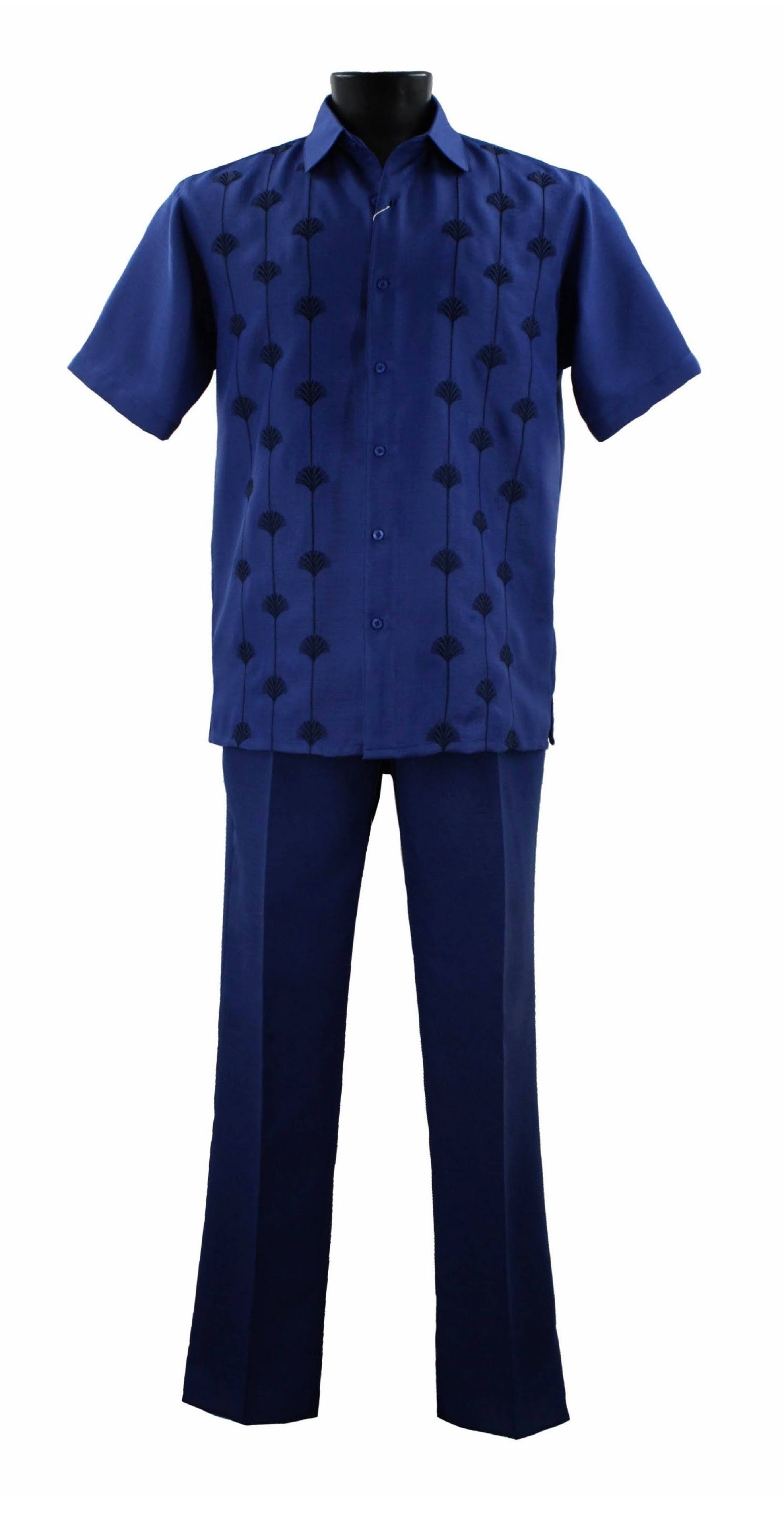 Bassiri Royal Blue 2-Piece Outfit Set A141 - Elegant Women's Formal Wear for Parties, Weddings & Special Occasions