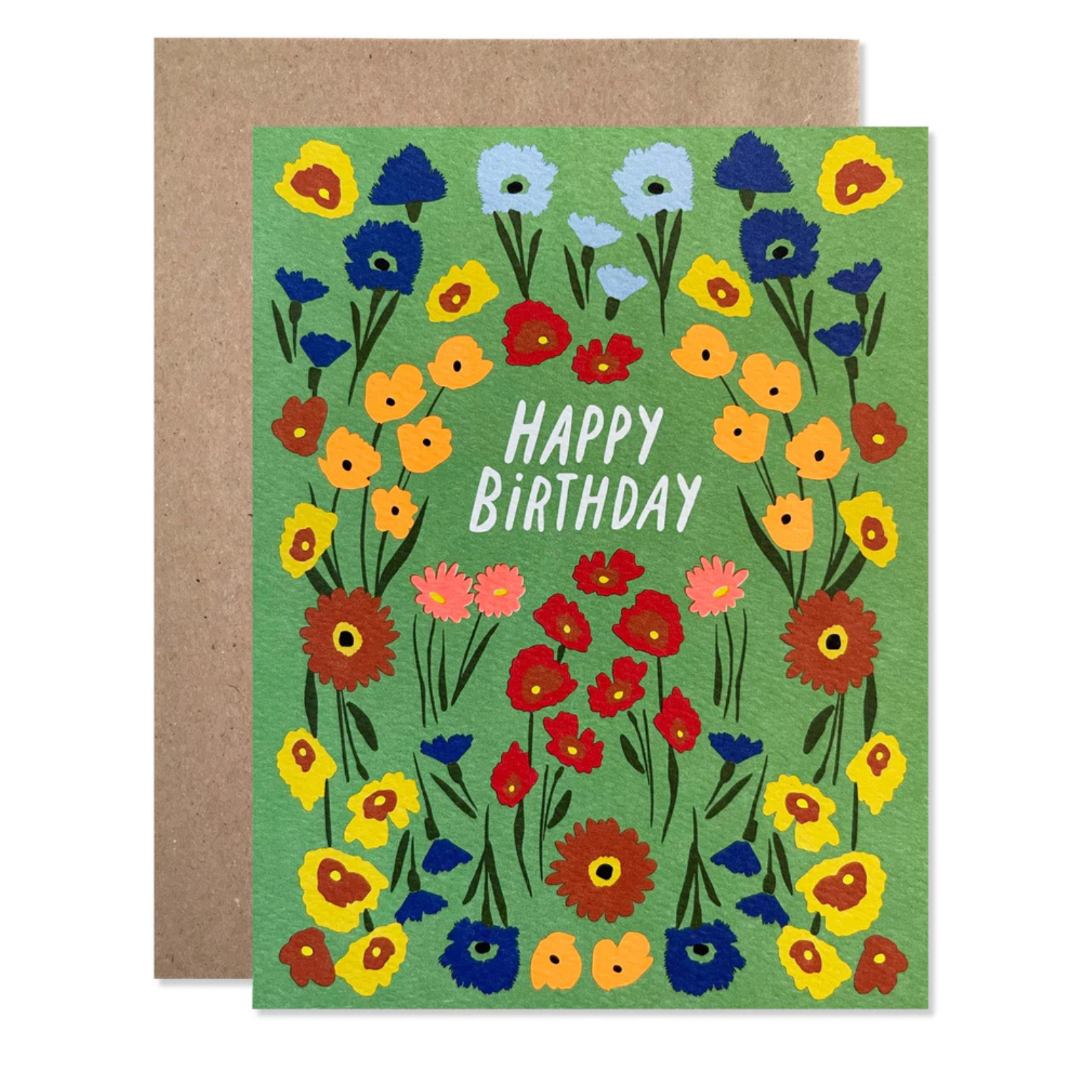 Eco-Friendly Birthday Greeting Card with Green Garden Design - Perfect for Birthdays, Anniversaries & Special Occasions