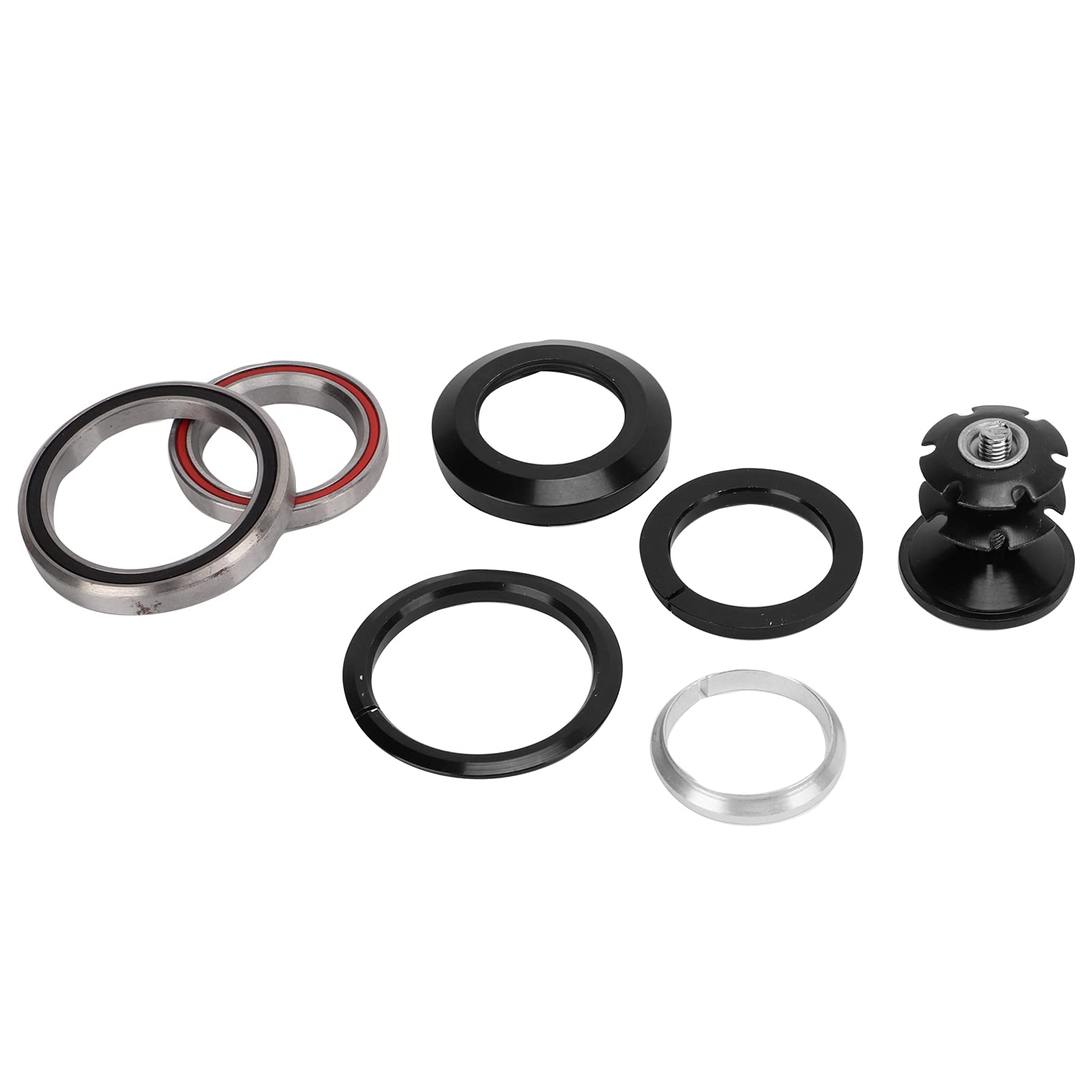 Shanrya Bike Bearing Headset - Double Bearing MTB Headset for Road & Mountain Bikes - Lightweight & Durable - Perfect for Cycling, Commuting & Off-Road Adventures