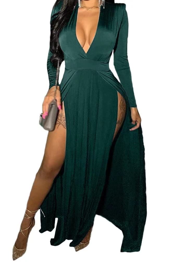 Elegant Mermaid Dresses for Women - High Slit Long Formal Party Maxi Dress Evening Gown | Perfect for Prom, Wedding Guest & Special Occasions