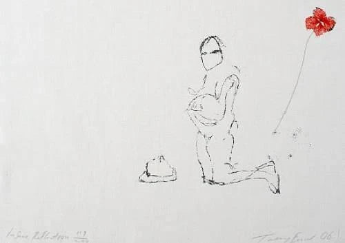 Tracey Emin Insane Reflection Art Print - Contemporary Wall Decor for Living Room, Bedroom & Office