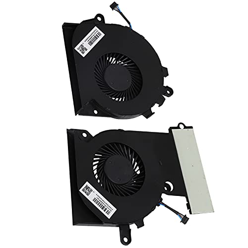High-Performance CPU Cooling Fan - 2 Pack Durable Computer Case Coolers for HP 15-ce/17-an Laptops - Perfect for Gaming, Overclocking & Heavy Computing Tasks
