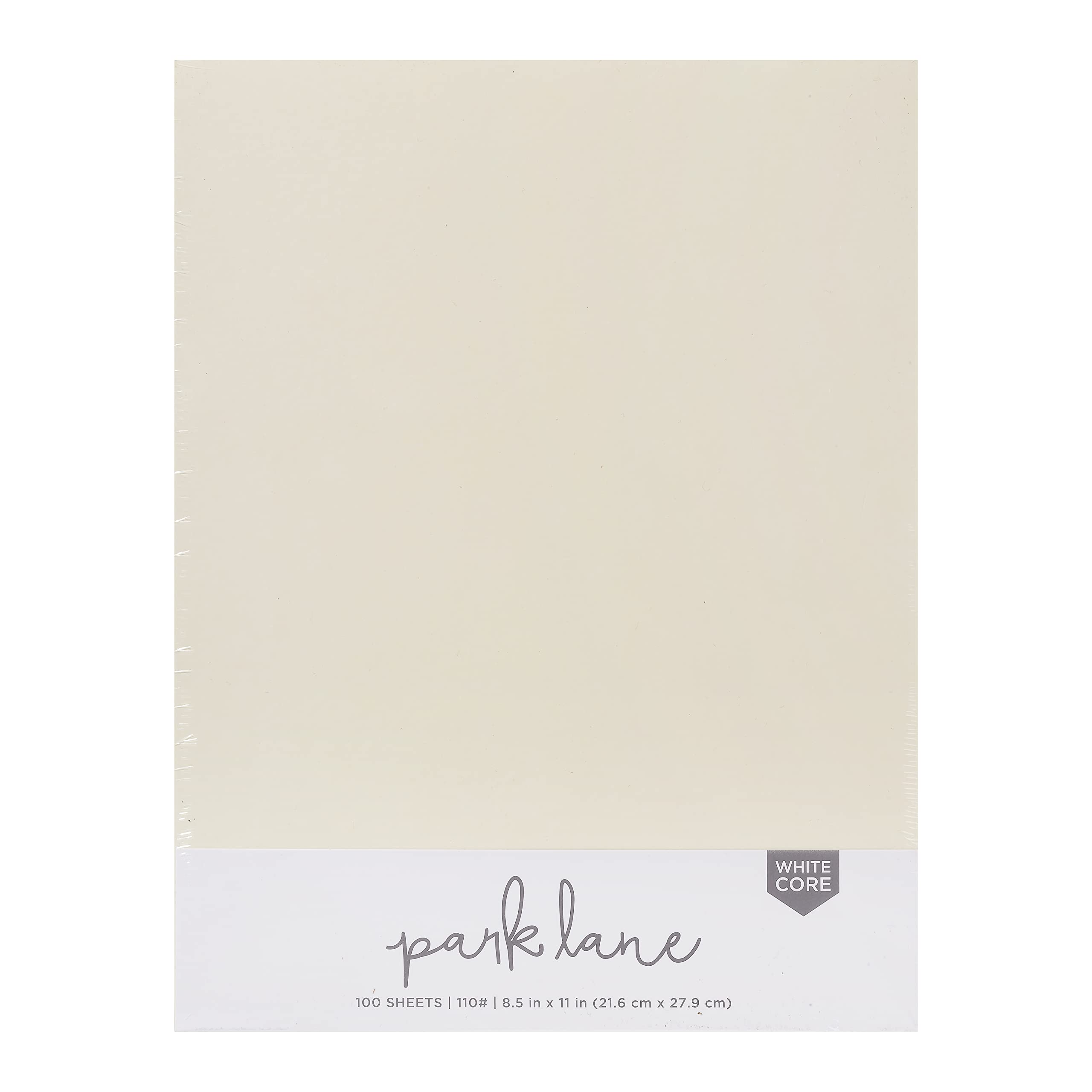 Premium 110 lb Yellow Ivory Cardstock Paper 8.5 x 11 Inches - 100 Sheets Double Sided Heavyweight Paper for Scrapbooking, Card Making, DIY Crafts - Perfect for Invitations, Greeting Cards & Home Decor Projects