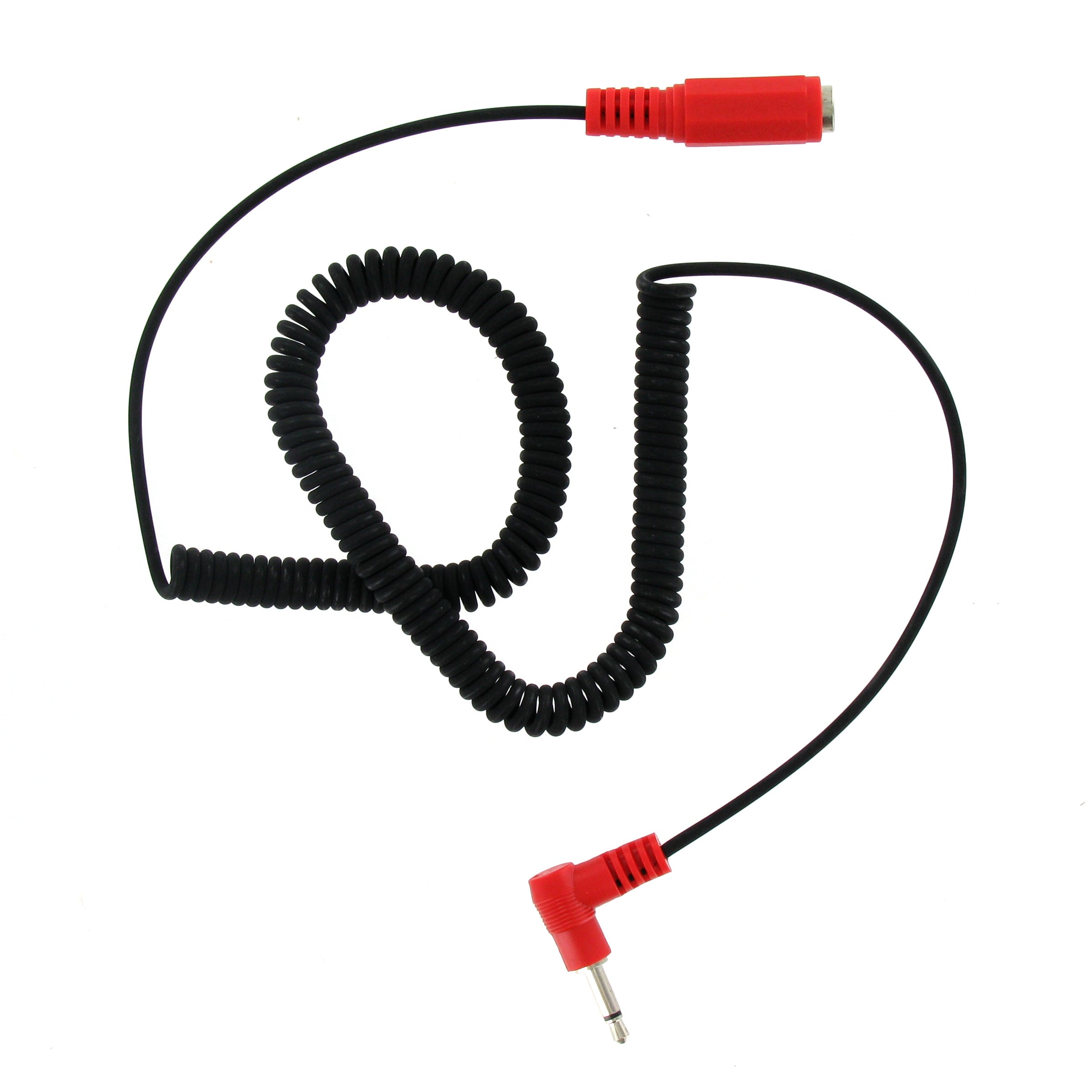 3.5mm Male to Female Coiled Audio Cable - 1/8