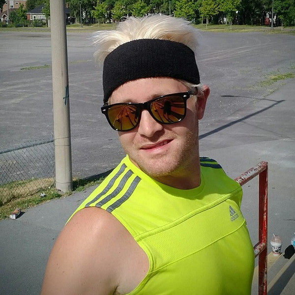 Premium Black Basketball Headband - Sweat Absorbing & Breathable Toweling Headband for Men & Women - Ideal for Sports, Workouts & Outdoor Activities