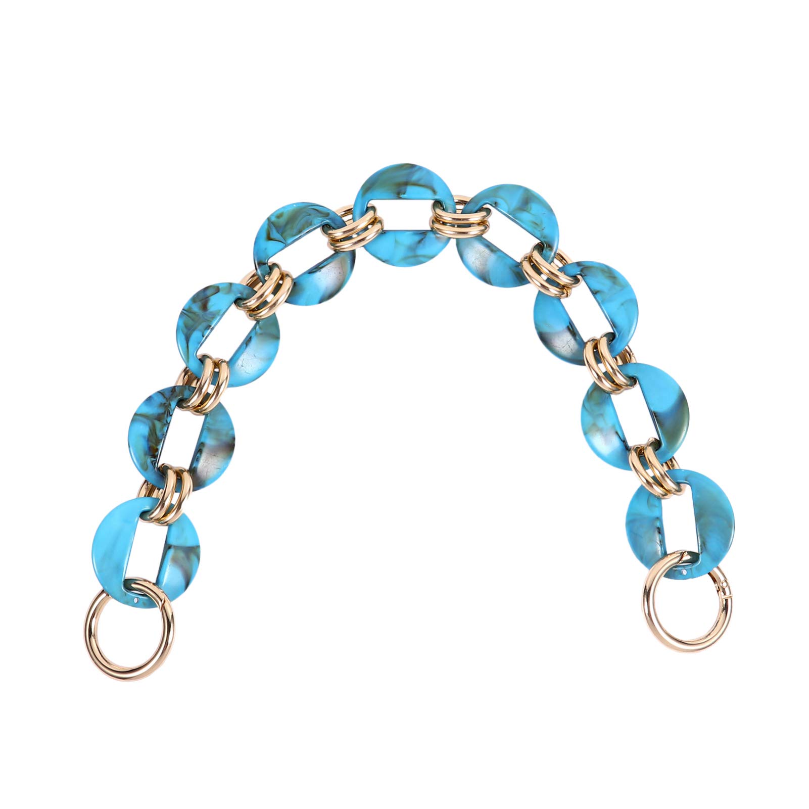 Healifty Acrylic Chain Strap - Replacement Handbag Handle for DIY Purse Making, Tote Bags & Shoulder Bags | Durable Flat Chain for Shopping Bags, Crossbody Bags & Fashion Accessories