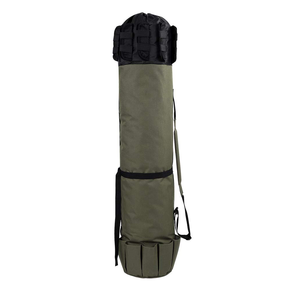 AYNEFY Fishing Rod Bag - Adjustable Shoulder Oxford Fabric Carrier for Fishing Rods & Reels - Portable Pole Storage Organizer for Travel, Hiking, and Outdoor Fishing Trips