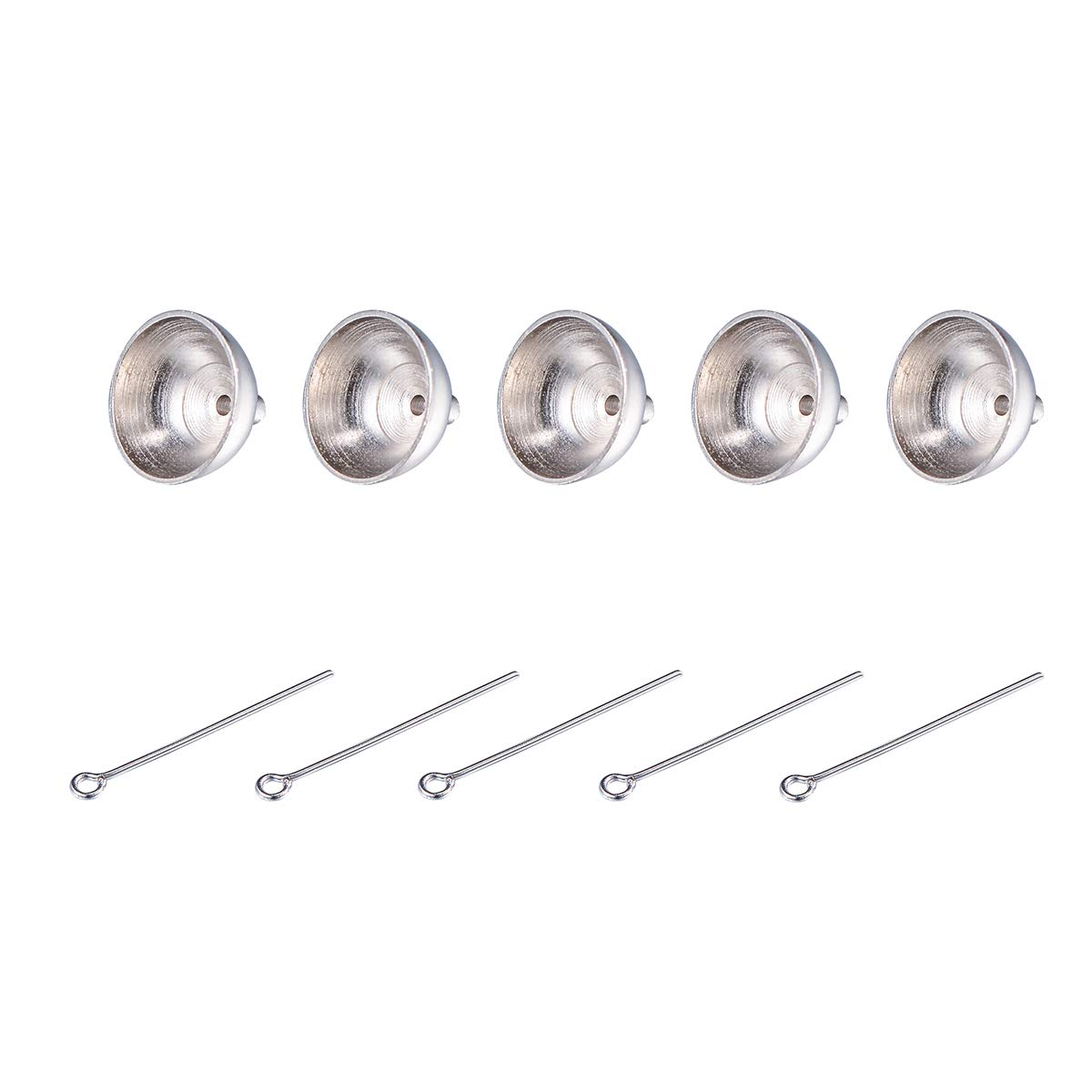 HooAMI 5-Piece Stainless Steel Urn Funnel Set for Cremation Jewelry & Ashes Keepsakes - Mini Funeral Funnels for Memorial Jewelry Making, Scattering Ashes & Keepsake Crafting