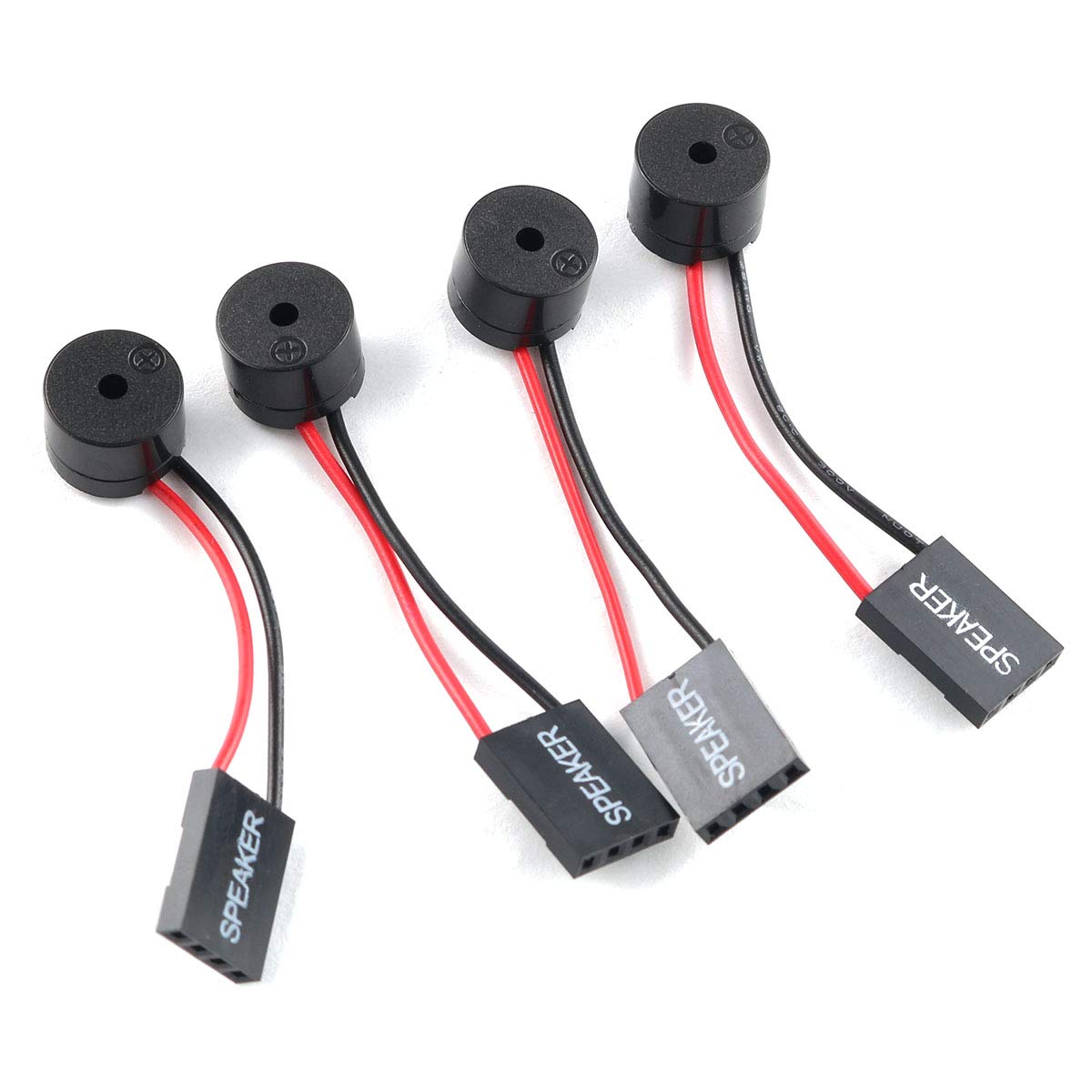 E-outstanding 4PCS PC Motherboard Buzzer - BIOS Alarm Beeper for Award/AMI/Phoenix BIOS - Internal Computer Case Speaker with Diagnostic Beep Codes | Perfect for PC Builders & Troubleshooting Computer Hardware Issues