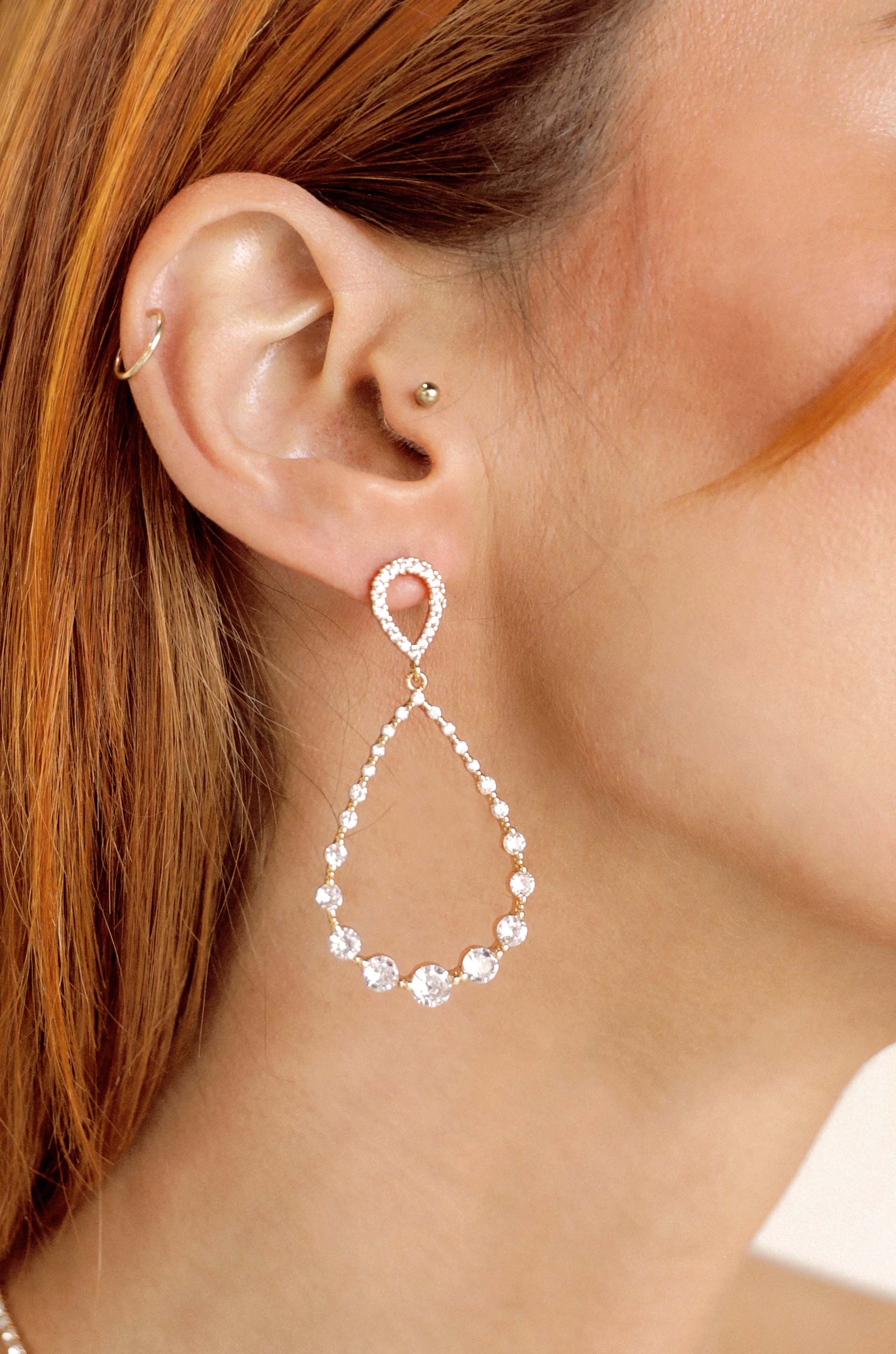 Elegant Crystal Droplet Dangle Earrings for Women - Handmade Bohemian Jewelry for Parties, Weddings & Special Occasions