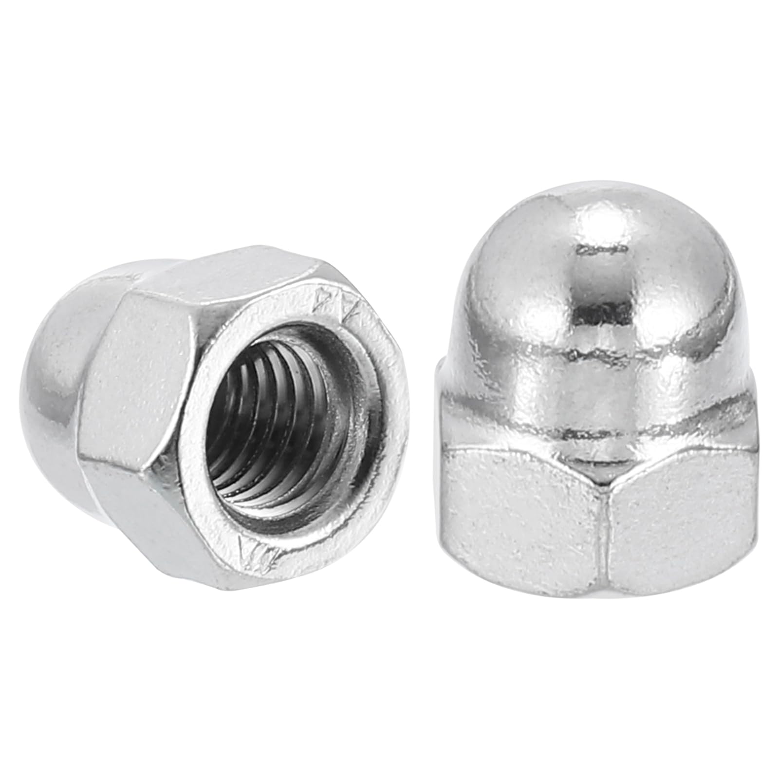 uxcell 25Pcs M8x1.25 316 Stainless Steel Acorn Cap Nuts - Dome Head Hex Nut for Bolt Cover, Rustproof Hardware Fasteners - Perfect for Automotive, Marine & Outdoor Applications