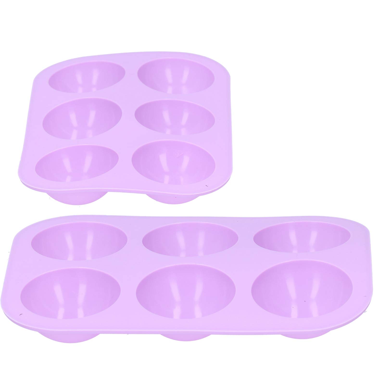 Premium 6-Cell Silicone Half Sphere Mold - Food Grade, Microwave & Freezer Safe for Baking, Candy Making & Ice Cubes - Perfect for Cakes, Desserts & Party Treats