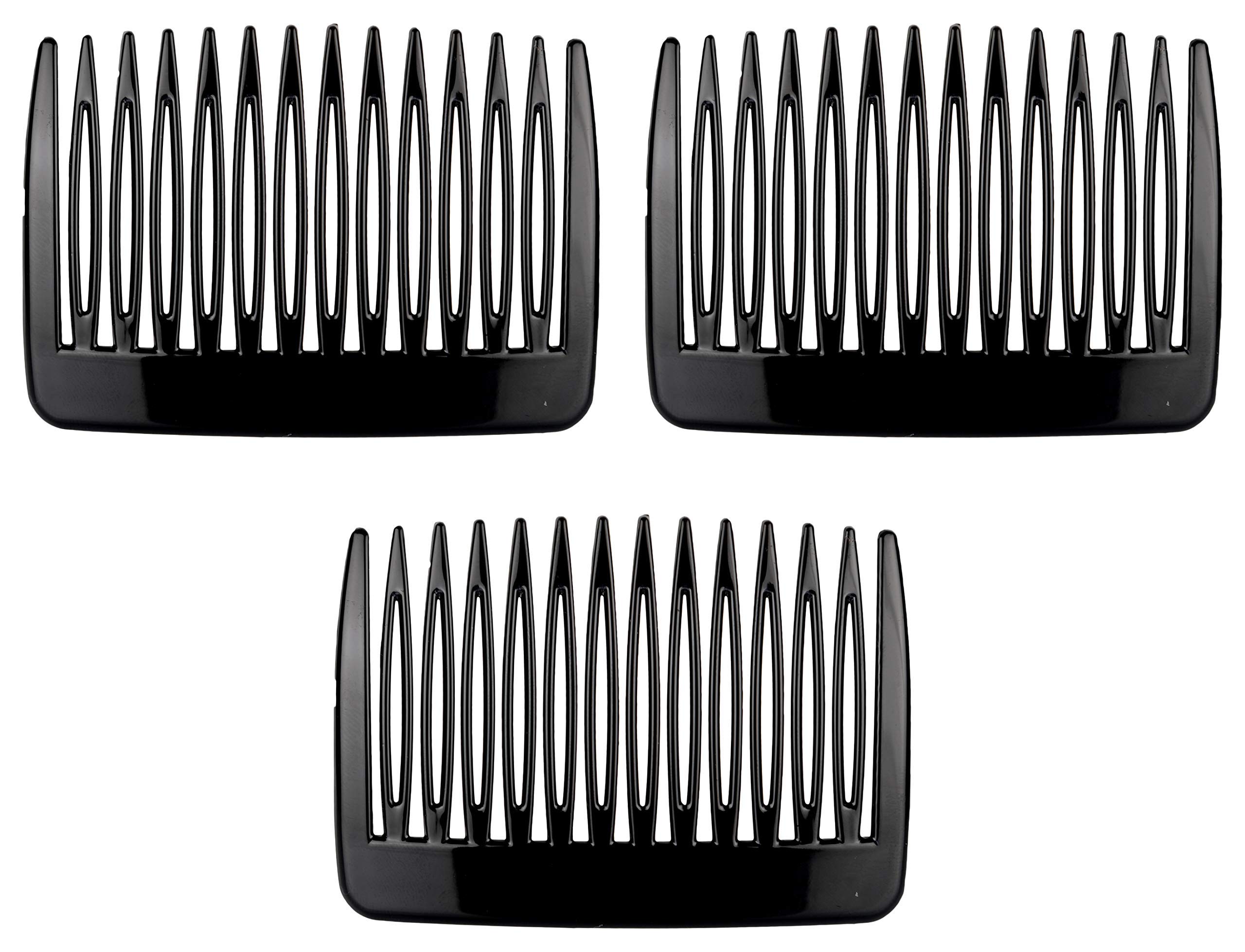 Krasna Plastic Hair Combs Set of 3 (YS0155_0/1/2/3) - Detangling, Styling & Hair Care for Women & Men - Perfect for Home, Travel & Salon Use