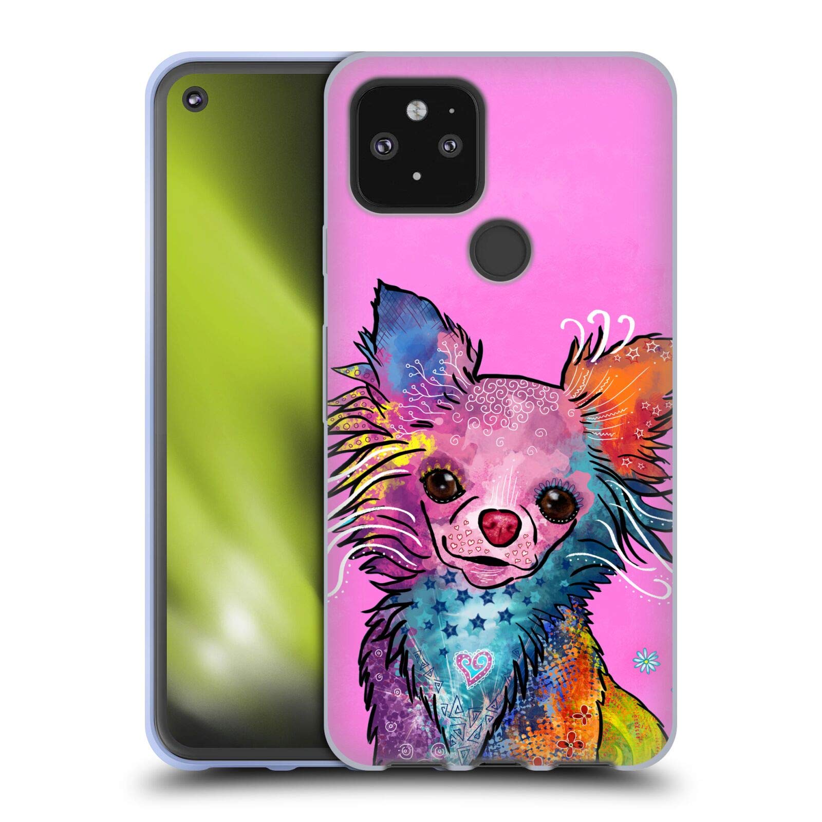 Duirwaigh Chihuahua Dog Case for Google Pixel 5 5G - Cute Pet Protection