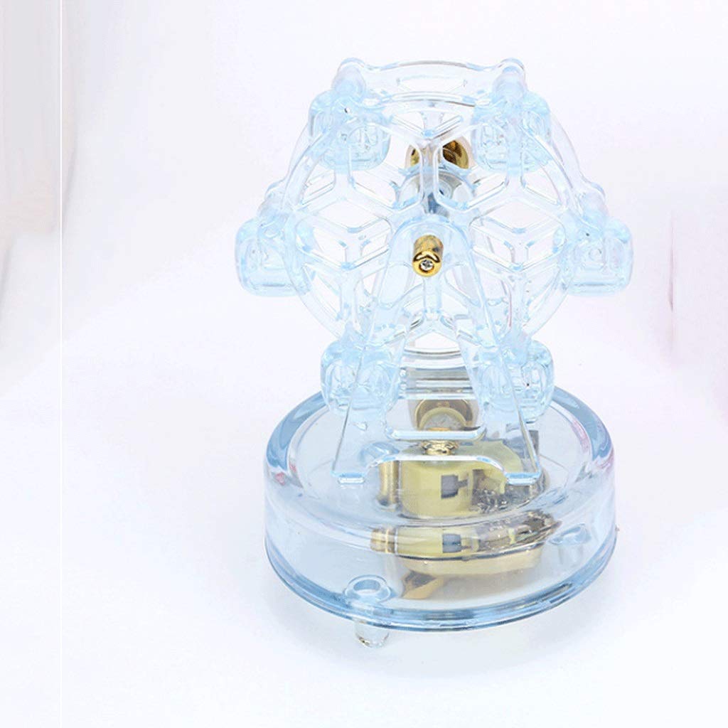 Rotating Ferris Wheel Music Box - Crystal Gift for Birthdays & Weddings