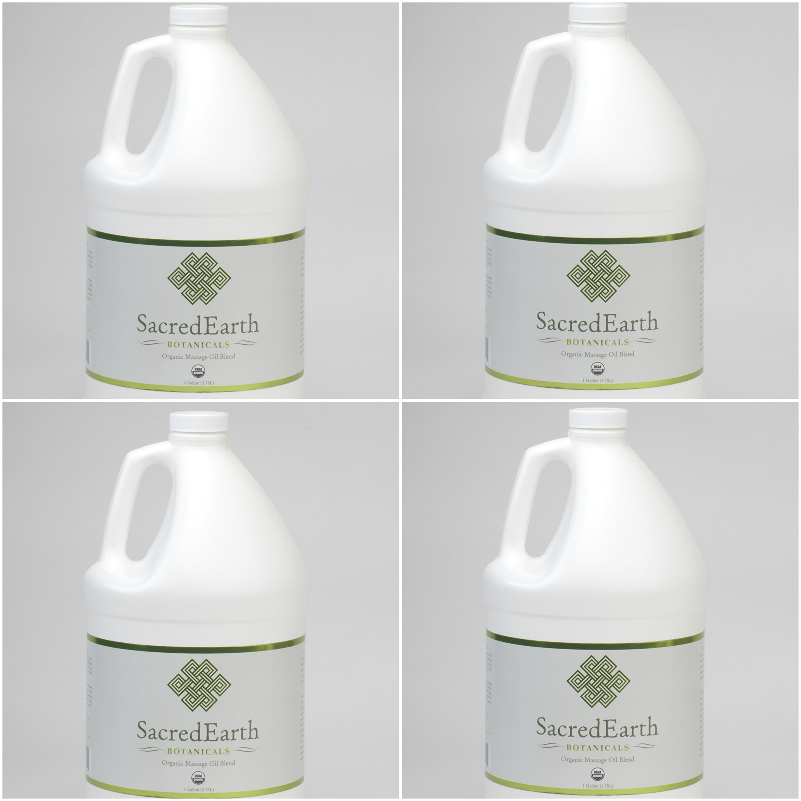 Sacred Earth Massage Oil - 4 Gallon Bulk Pack for Professional Spa, Aromatherapy & Relaxation Therapy