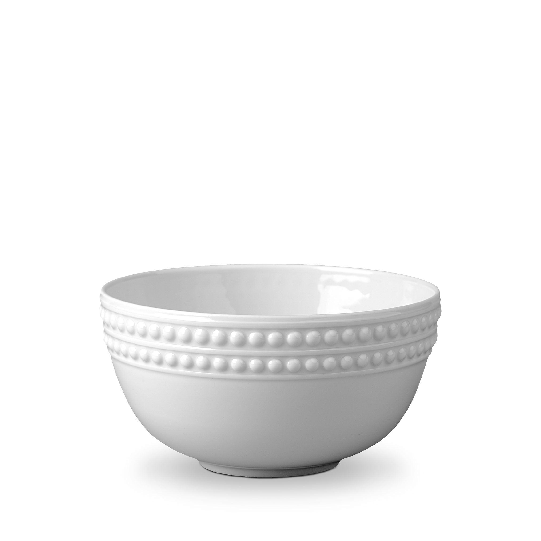 Perlée Ceramic Cereal Bowl - Durable & Stylish Breakfast Bowl for Cereal, Soup, and Salad | Perfect for Home, Office, and Restaurant Use