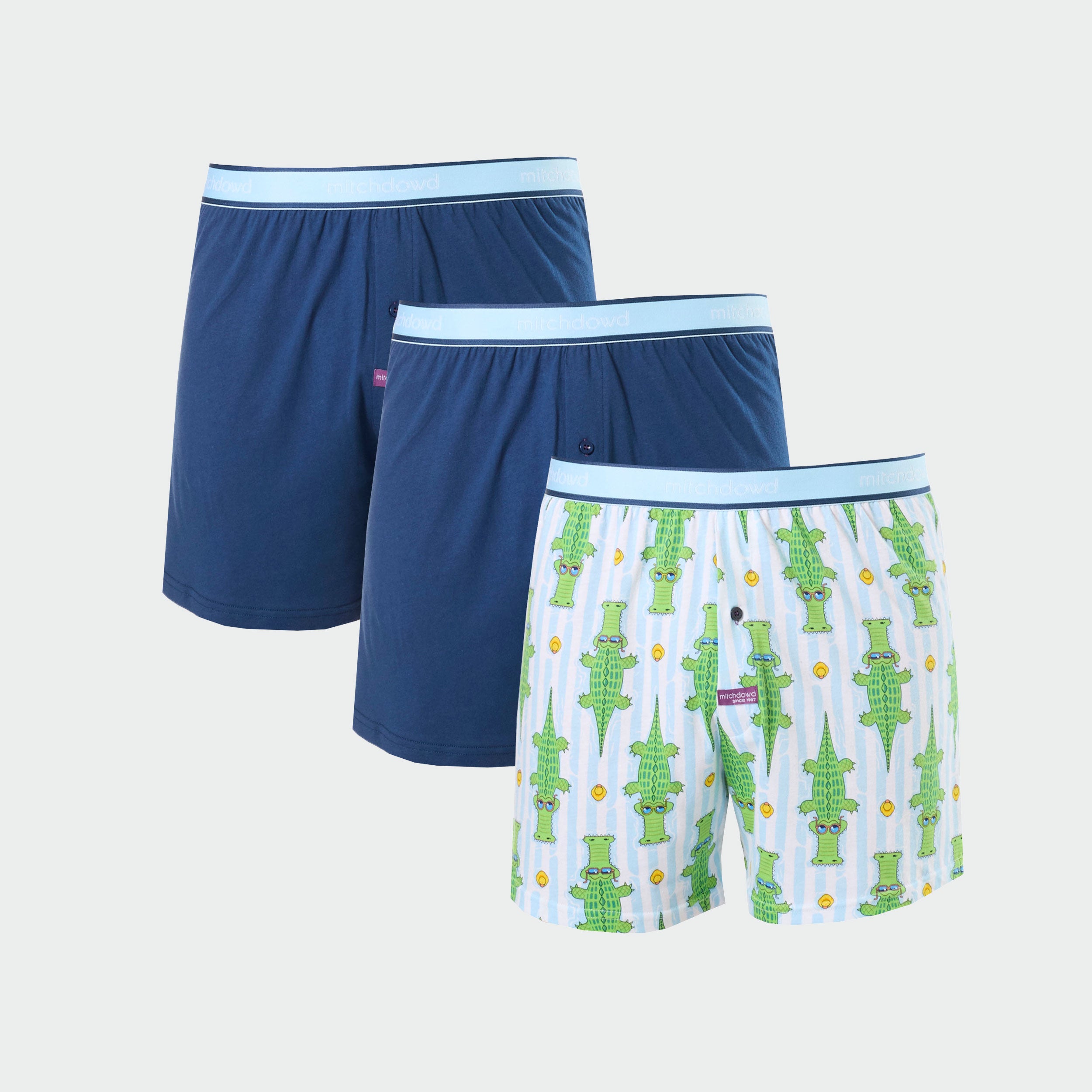 Men's Breathable Cotton Loose Fit Boxer Shorts 3-Pack - Soft Knit Underwear for Comfort & Style | Perfect for Sleep, Lounge & Everyday Wear