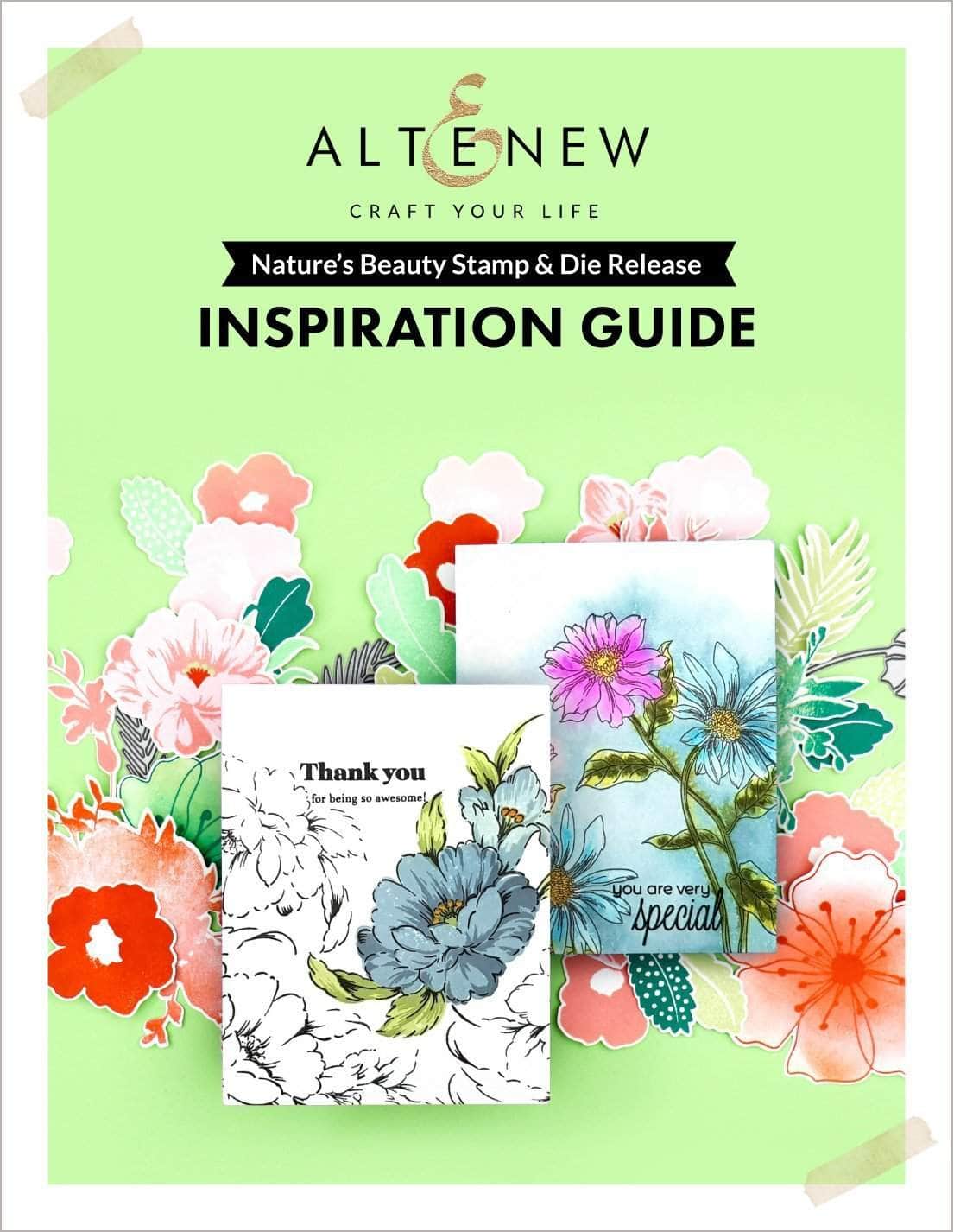 Nature's Beauty Stamp & Die Set - Creative Scrapbooking & Card Making Supplies for DIY Craft Projects - Perfect for Greeting Cards, Journals, and Home Decor