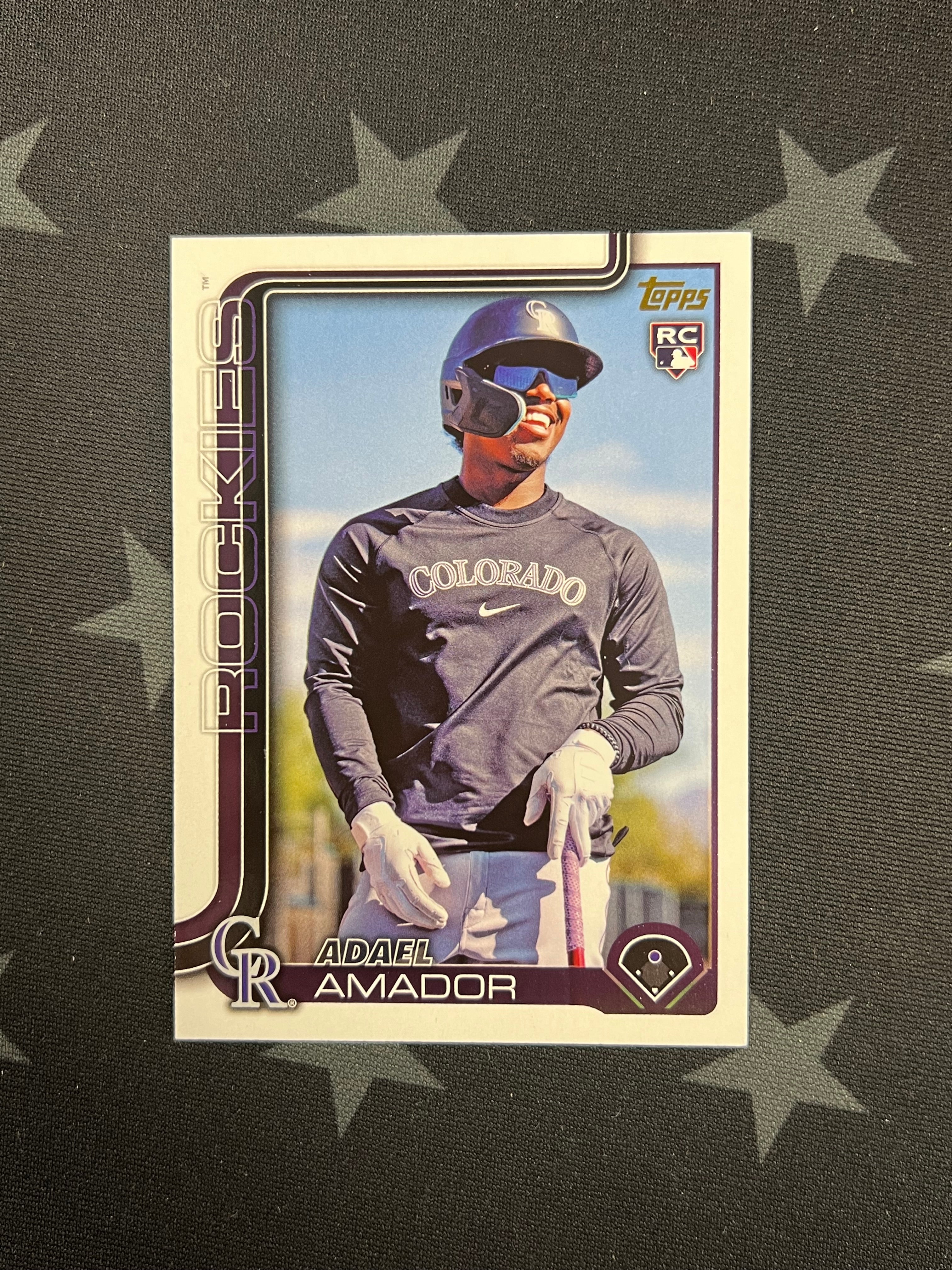 2025 Topps Series 1 Adael Amador Golden Mirror Rookie Baseball Card - MLB Collectible for Fans & Investors - Perfect for Display, Trading, and Memorabilia Collections