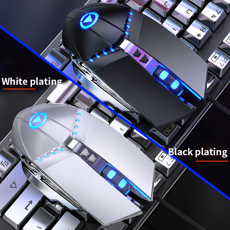 Professional RGB Backlit USB 2.0 Mechanical Gaming Keyboard with 4 Adjustable DPI Mouse - 104 Keys, CE Certified (ZK 4) - Perfect for PC Gaming, Office Work & Streaming Setups