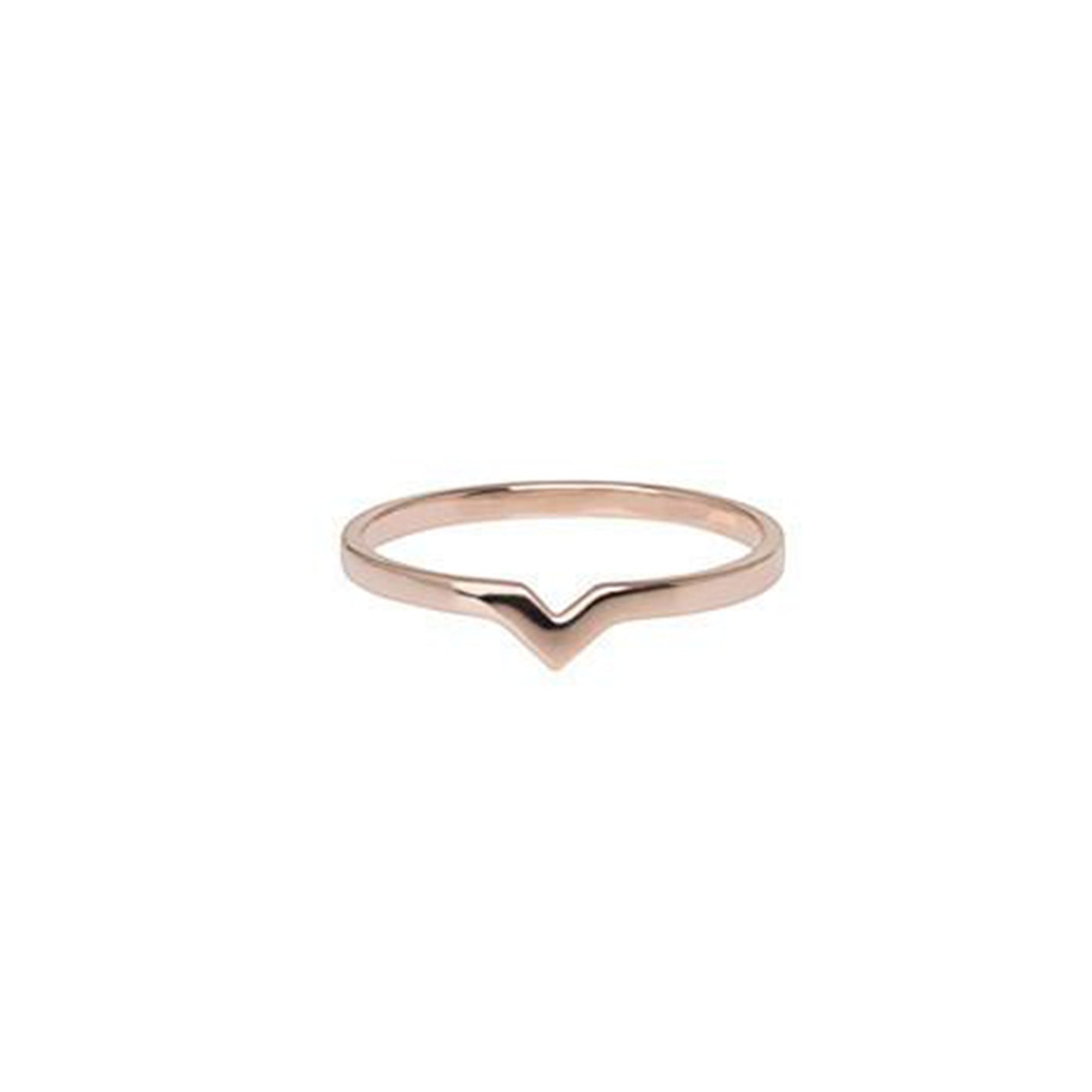 Hero Ring for Women - 18K Rose Gold Plated Elegant Band Ring - Perfect for Valentine's Day, Anniversary & Everyday Wear