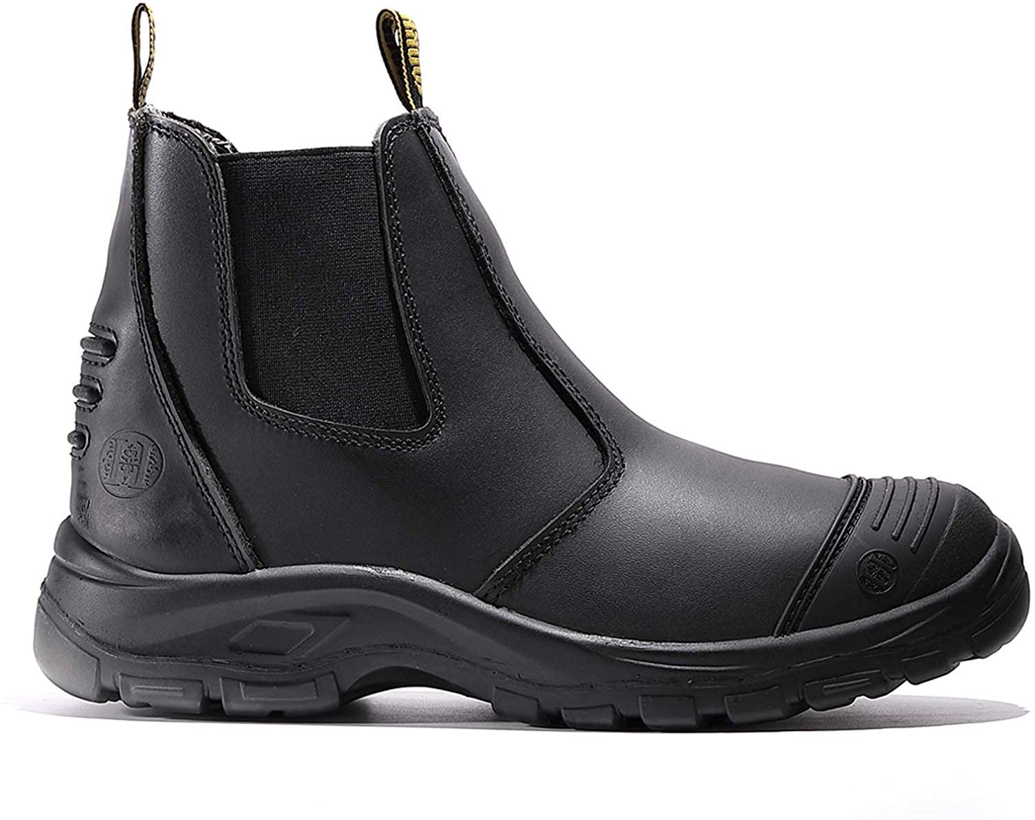 **Diig Men's Steel/Soft Toe Waterproof Work Boots - Slip Resistant, Anti-Static Safety Shoes for Construction, Warehouse & Outdoor Work**