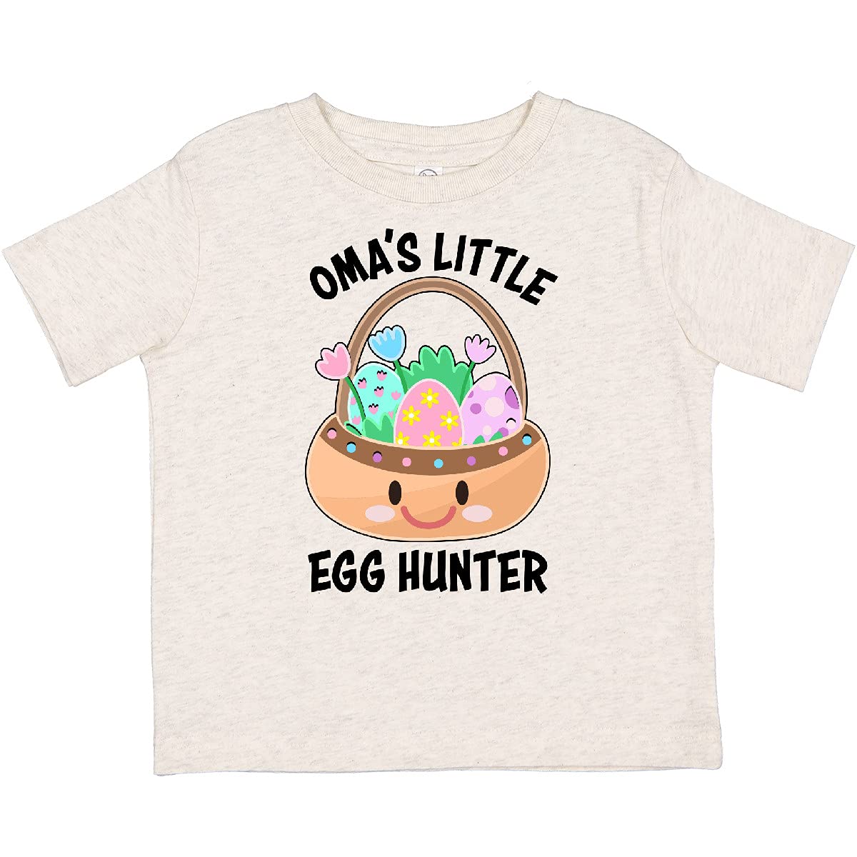 Inktastic Omas Little Egg Hunter Toddler T-Shirt - Cute Easter Egg Hunting Outfit for Boys & Girls - Perfect for Easter Celebrations, Family Gatherings & Spring Photoshoots