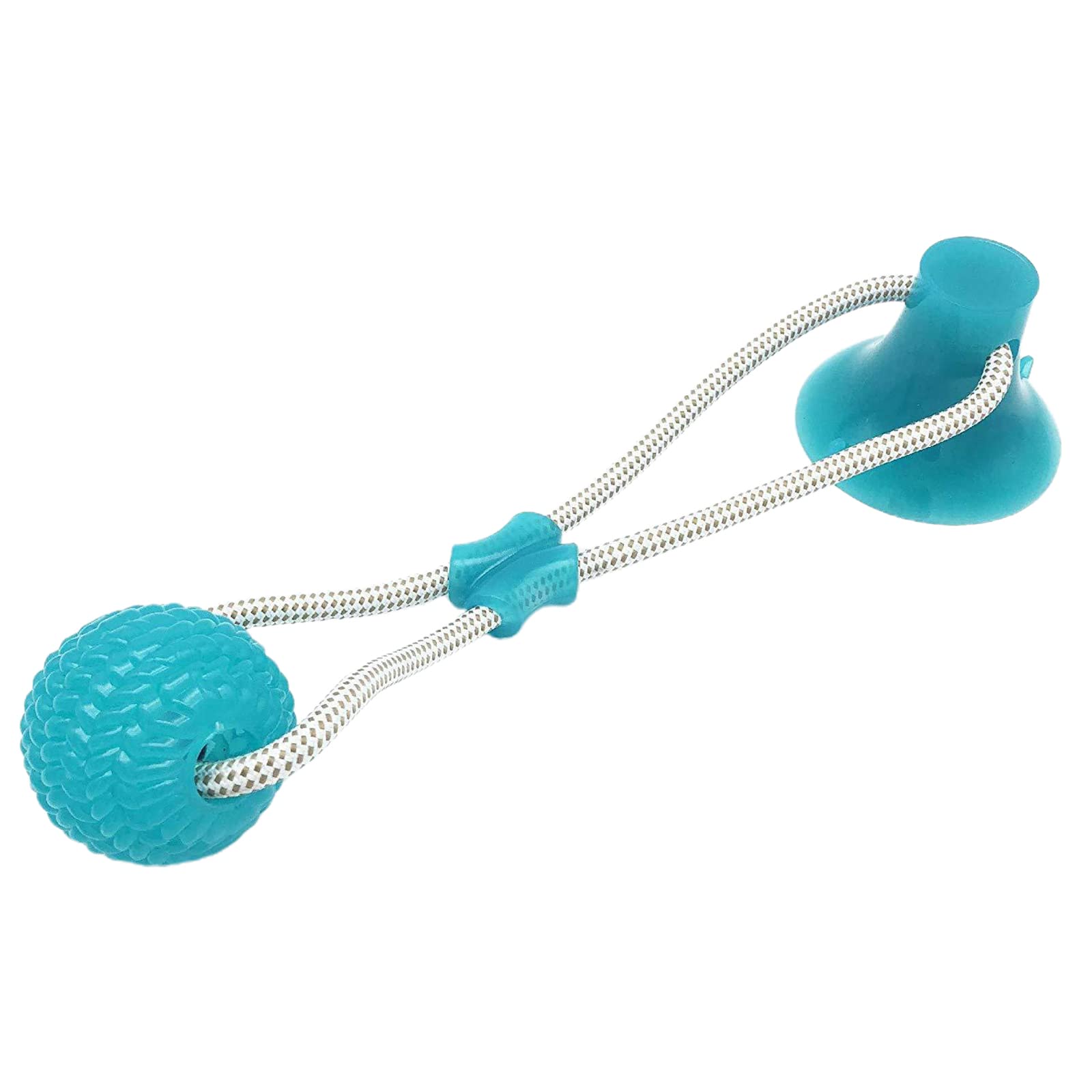 Smart Dog Suction Cup Tug of War Toy - Self-Playing Interactive Chew Toy with Rubber Ball for Teeth Cleaning | Durable Rope Toy for Aggressive Chewers | Perfect for Indoor Play, Boredom Relief & Bonding Time with Your Pet