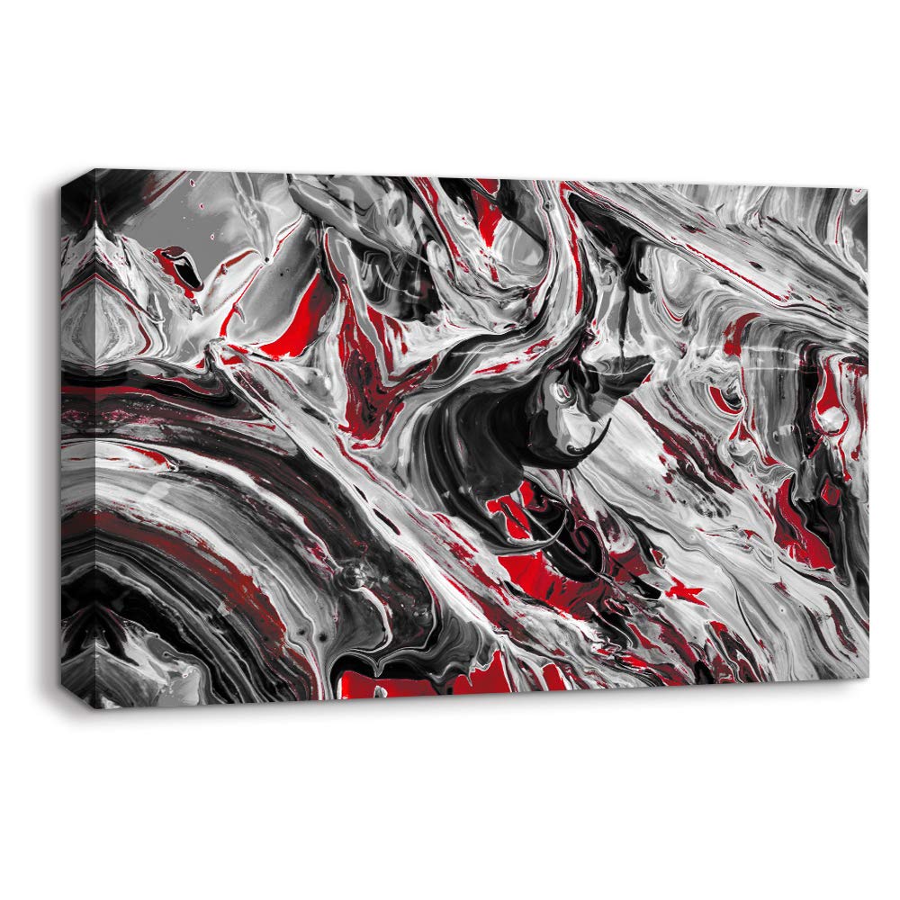 Abstract Oil Texture Canvas Wall Art - 32x48 Inch Framed Painting for Home Decor, Bedroom & Living Room | Modern Wall Decor for Apartments, Offices & Hotels
