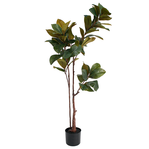 150cm Artificial Magnolia Tree in Pot - Lifelike Faux Plant for Home Decor, Office, Living Room & Indoor Spaces
