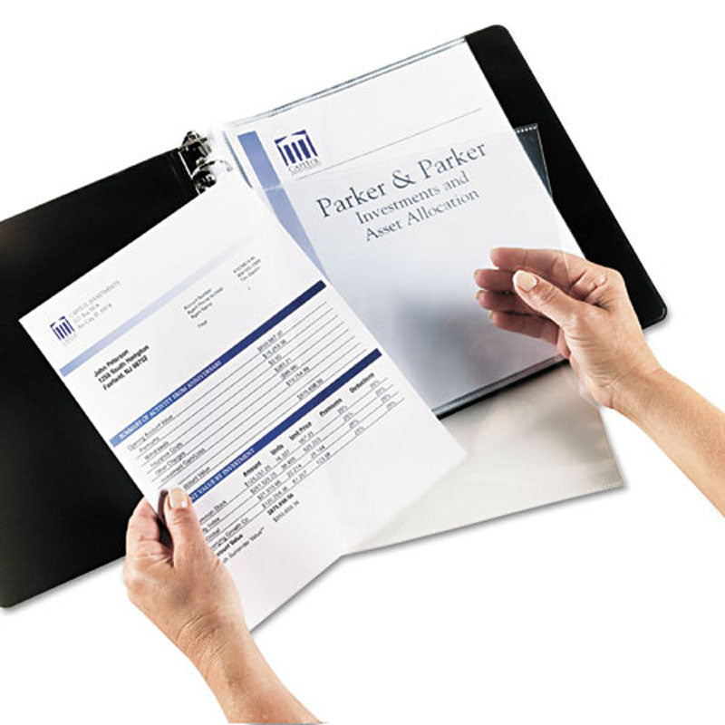 Heavy Duty Side Load Sheet Protectors - Letter Size, 25 Pack, Crystal Clear for Secure Document Protection - Perfect for Office, School, and Home Organization