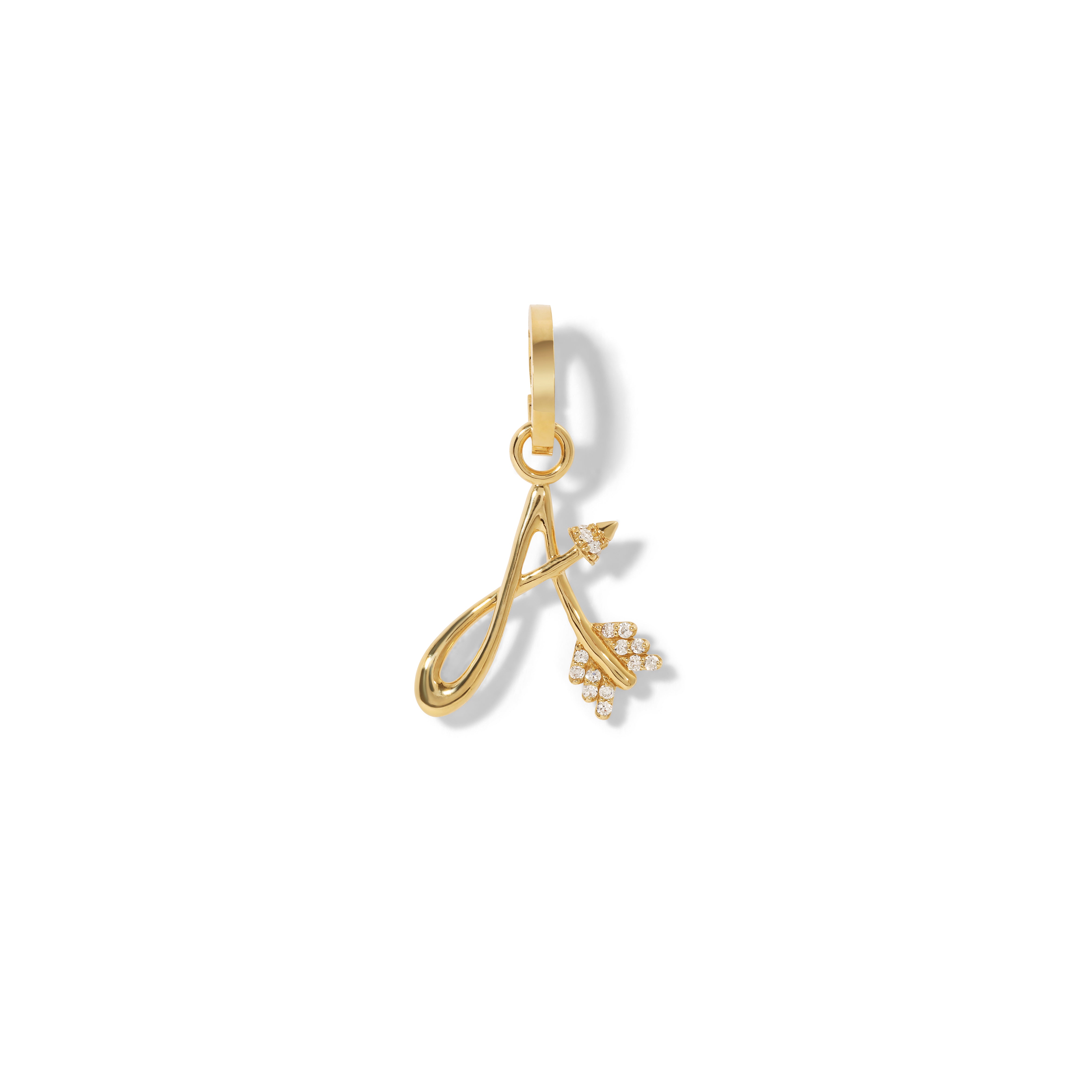 Unique Tiny Diamond Initial A Arrow Necklace - Personalized Jewelry Gift for Women - Perfect for Birthdays, Anniversaries & Special Occasions