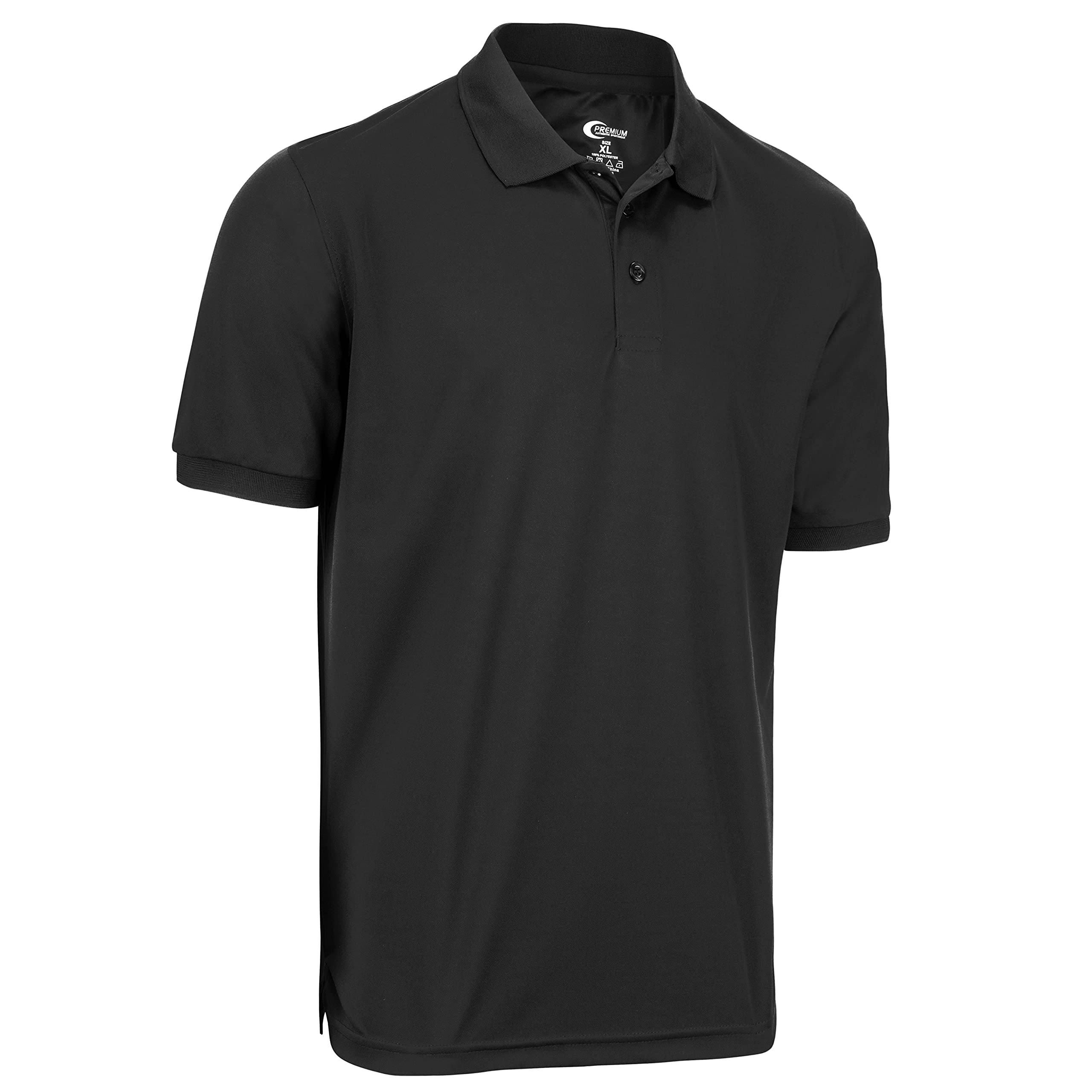 Premium Moisture-Wicking Men's Polo Shirt - Breathable Quick-Dry Performance Golf & Casual Wear for Active Lifestyles