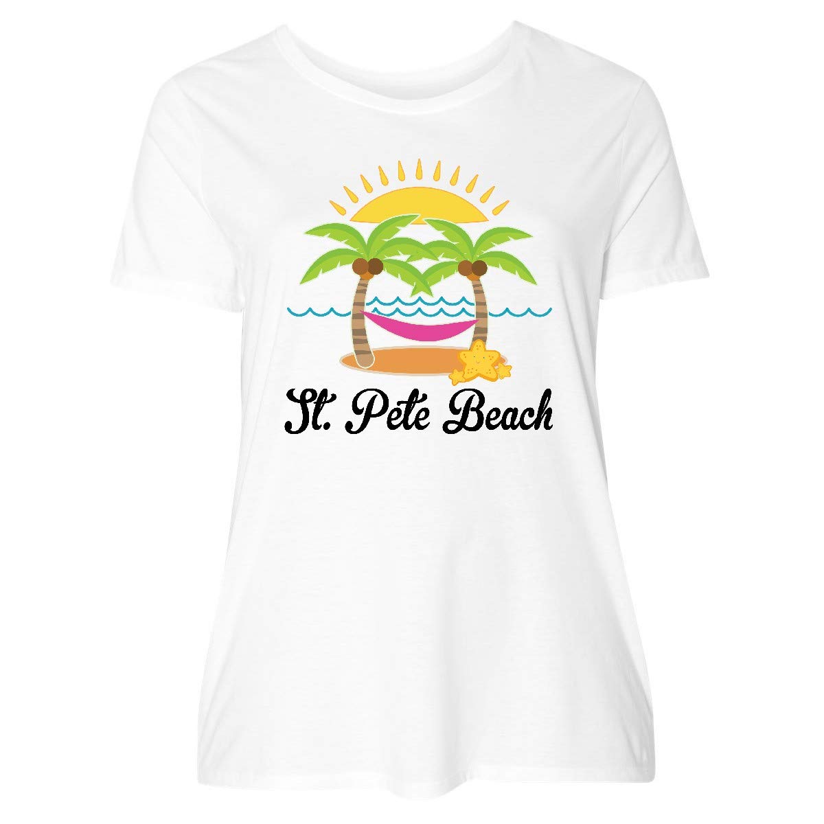 **Inktastic St. Pete Beach Florida Vacation Women's Plus Size T-Shirt - Soft & Comfortable Casual Tee for Beach Trips & Summer Outings**