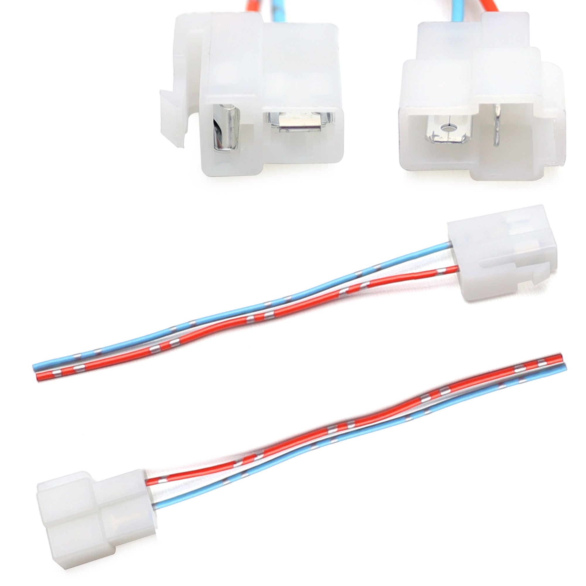 2 Pin Male/Female Plug Adapters for Car Alternator Power Window Regulator Motor - Waterproof Electrical Connectors for Automotive Wiring & DIY Repairs - Perfect for Vehicle Electrical System Maintenance & Power Window Motor Replacement