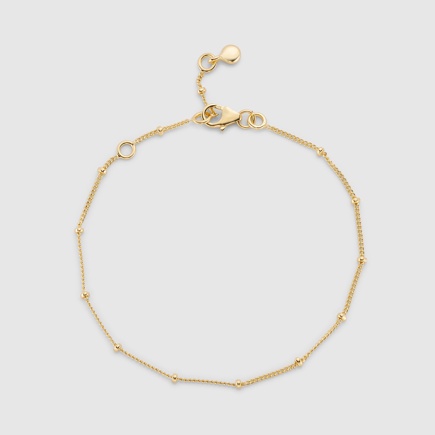 Barbican Gold Vermeil Beaded Bracelet - Elegant 14K Gold Plated Jewelry for Women | Perfect for Parties, Weddings & Everyday Wear