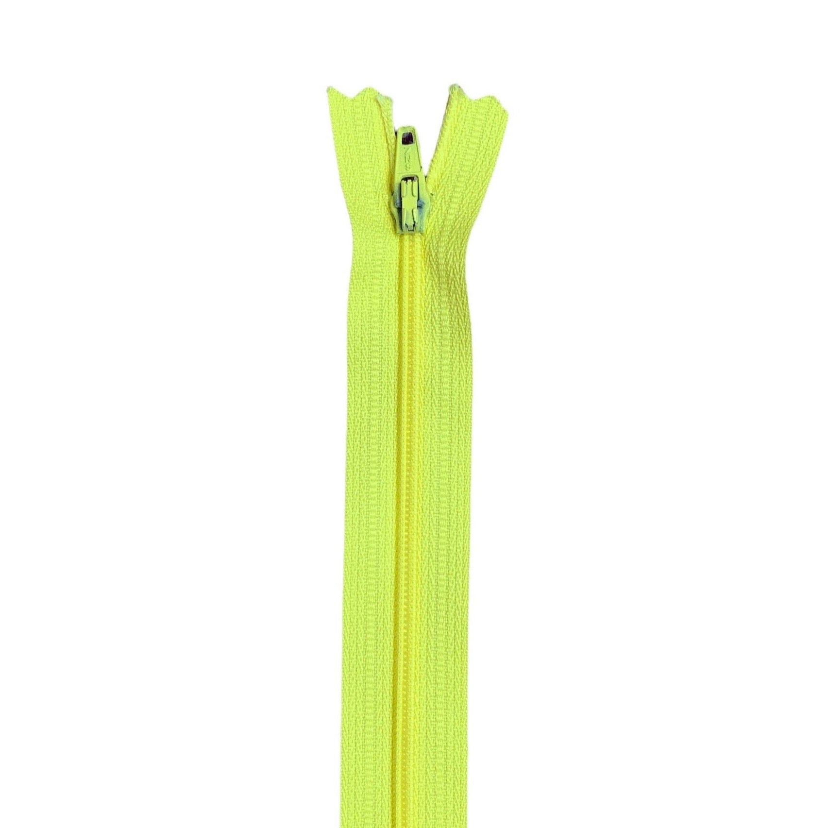 55cm Bright Yellow Invisible Zipper for Dresses, Skirts & DIY Sewing Projects - High-Quality Concealed Zipper for Fashion & Crafting