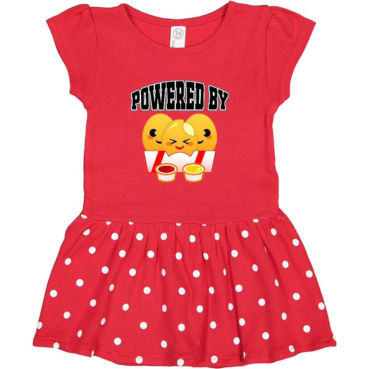 Inktastic Chicken Nuggets Toddler Dress - Cute & Comfortable Girls Outfit for Playdates, Daycare & Casual Wear