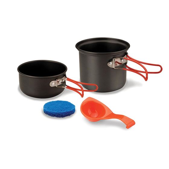 1-Person Cook Set - Hard Anodized Aluminum Nonstick Camping Cookware for Backpacking, Hiking & Outdoor Adventures