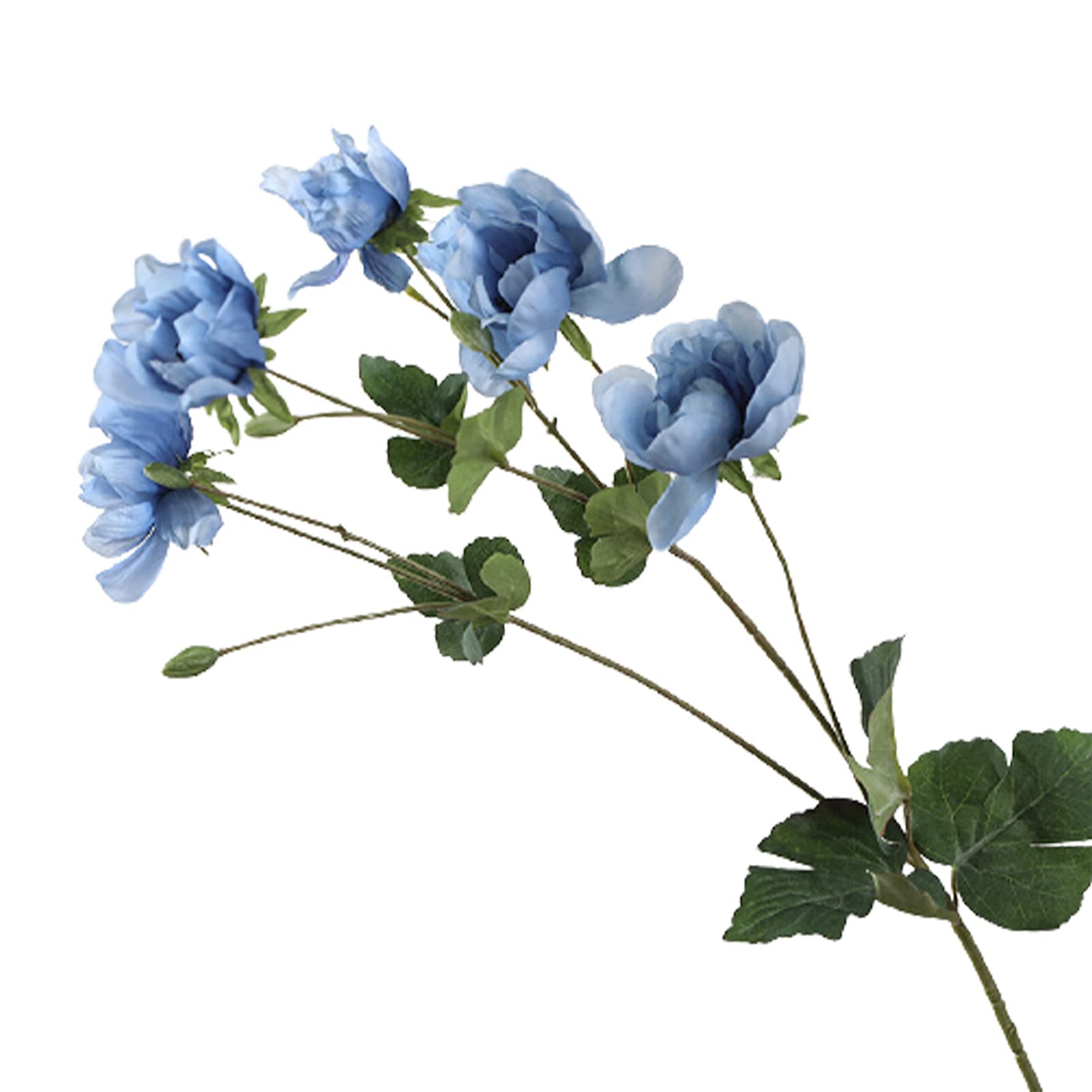 Premium Artificial Silk Flowers for Coffee Shop & Home Decor - Fade-Resistant Eco-Friendly Faux Roses in Blue | Perfect for Wedding Centerpieces, Table Arrangements & Wall Decor