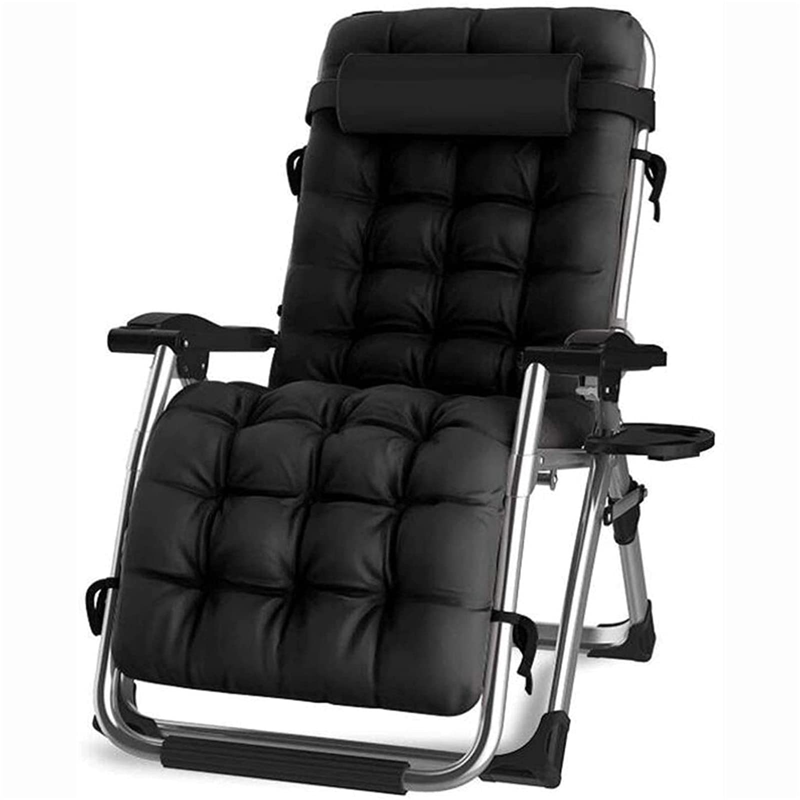CHLDDHC Extra Wide Zero Gravity Recliner Chair - Adjustable Outdoor Lounger with Cup Holder & Support Cushions (200kg Capacity) - Perfect for Patio, Poolside, Garden Relaxation & Backyard Camping