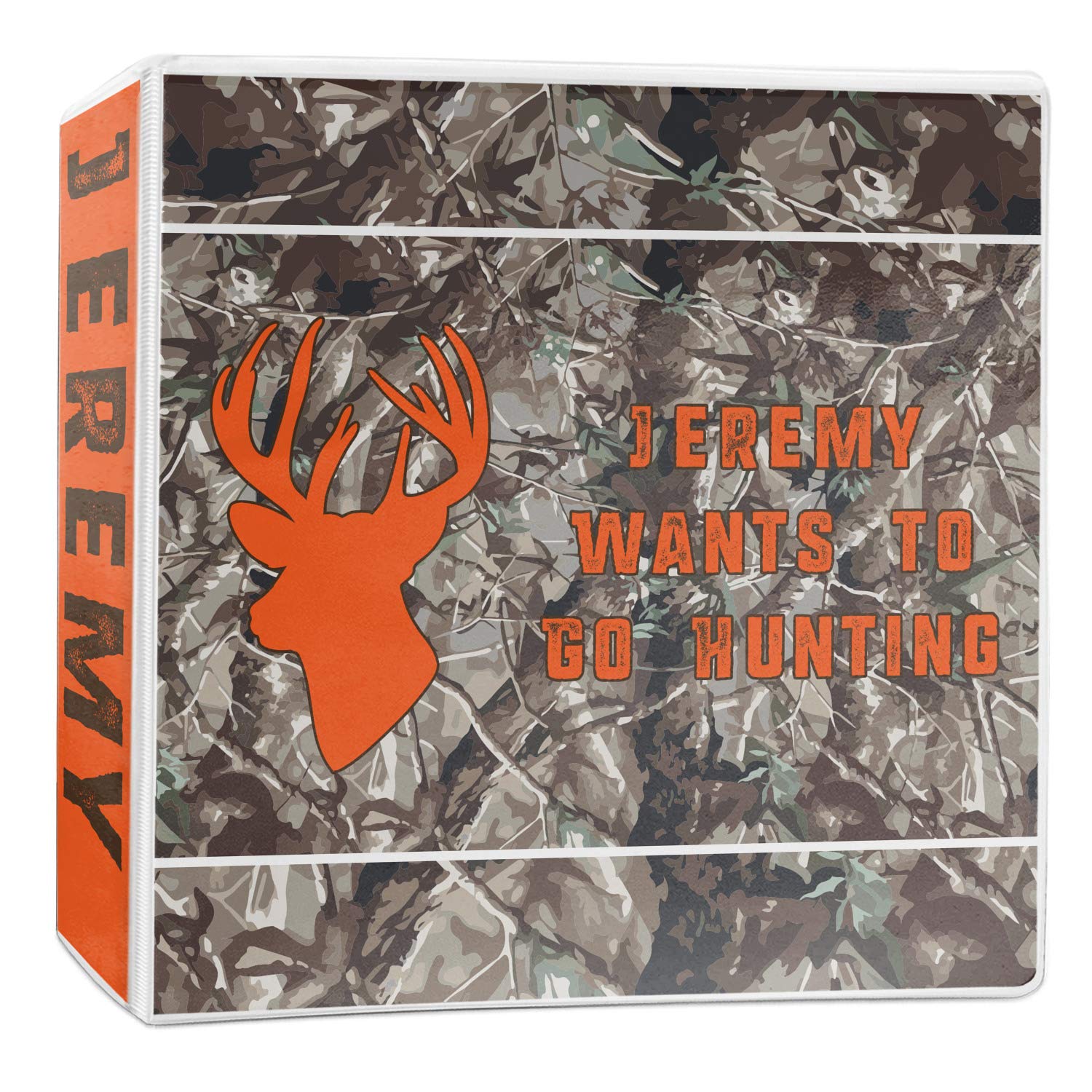 Personalized Hunting Camo 3-Ring Binder - 2 Inch School & Office Supplies for Outdoor Enthusiasts - Perfect for Hunting Gear Organization, College Notebooks & Work Documents