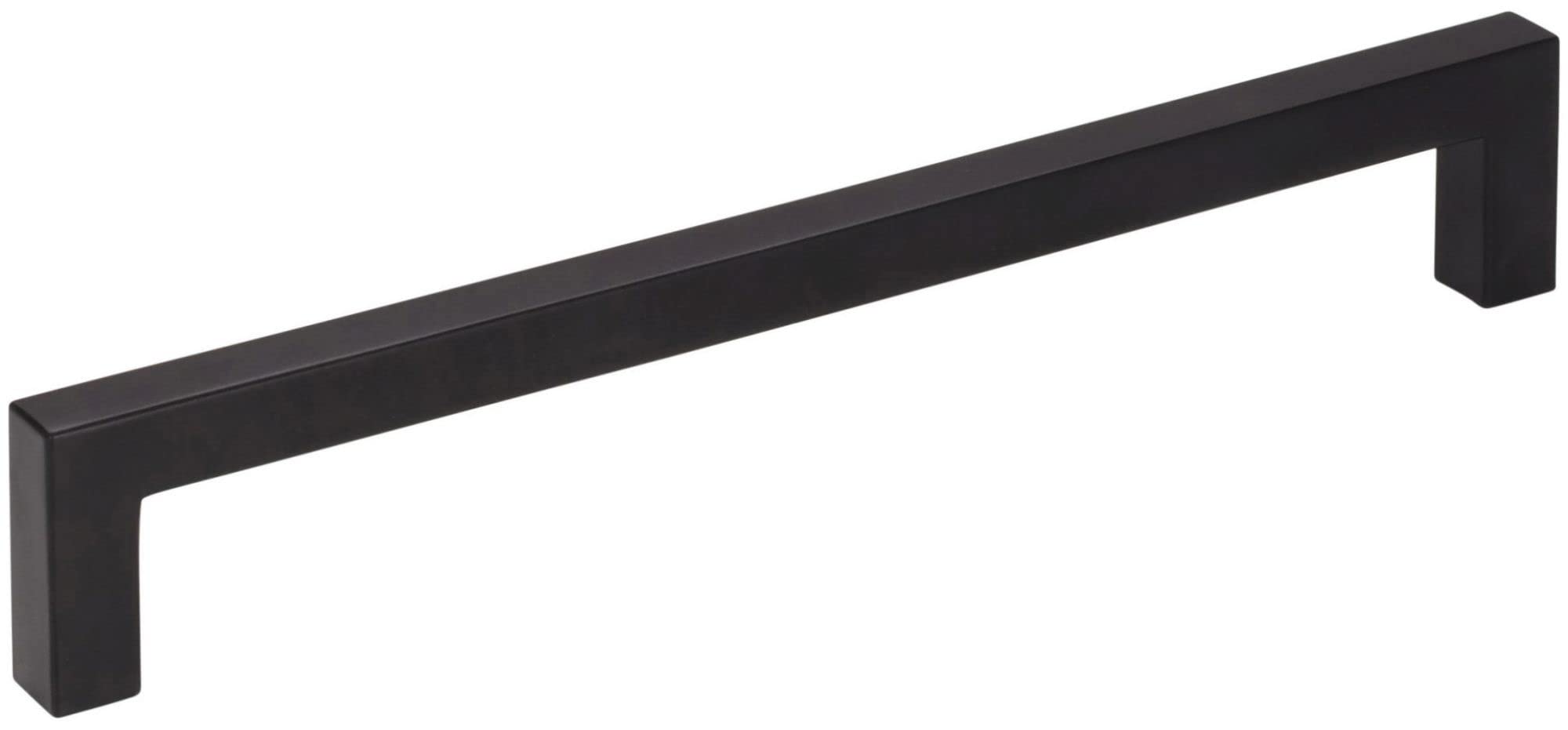 10-Pack Matte Black Square Cabinet Bar Pulls - 160mm Center-to-Center - Modern Kitchen & Bathroom Drawer Handles - Perfect for Cabinets, Dressers, Furniture & Home Renovation Projects
