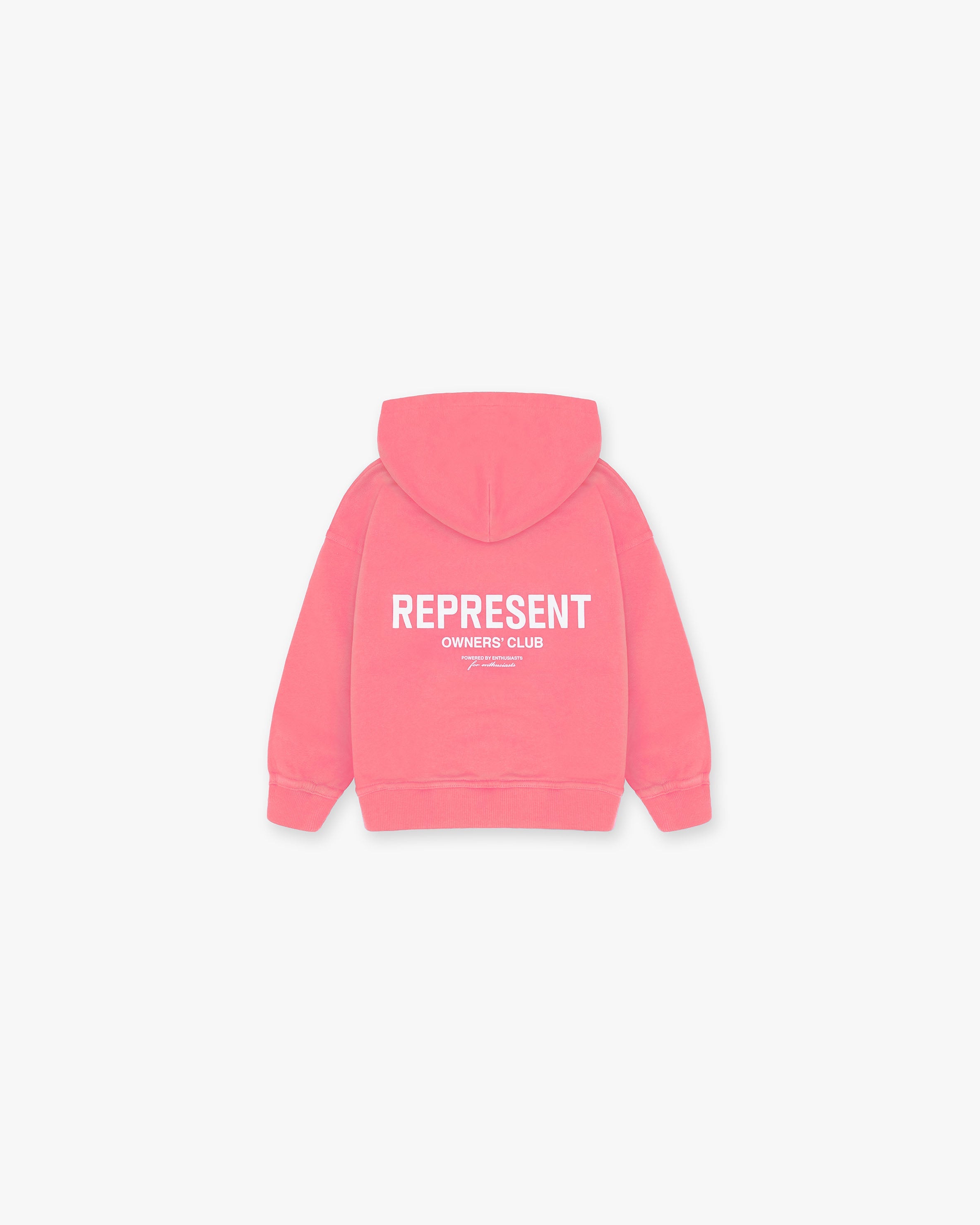 Represent Mini Owners Club Hoodie - Bubblegum Pink Pullover Sweatshirt | Soft Fleece Lined Hooded Sweater for Women & Teens | Casual Streetwear, Lounge, Gym & Everyday Wear