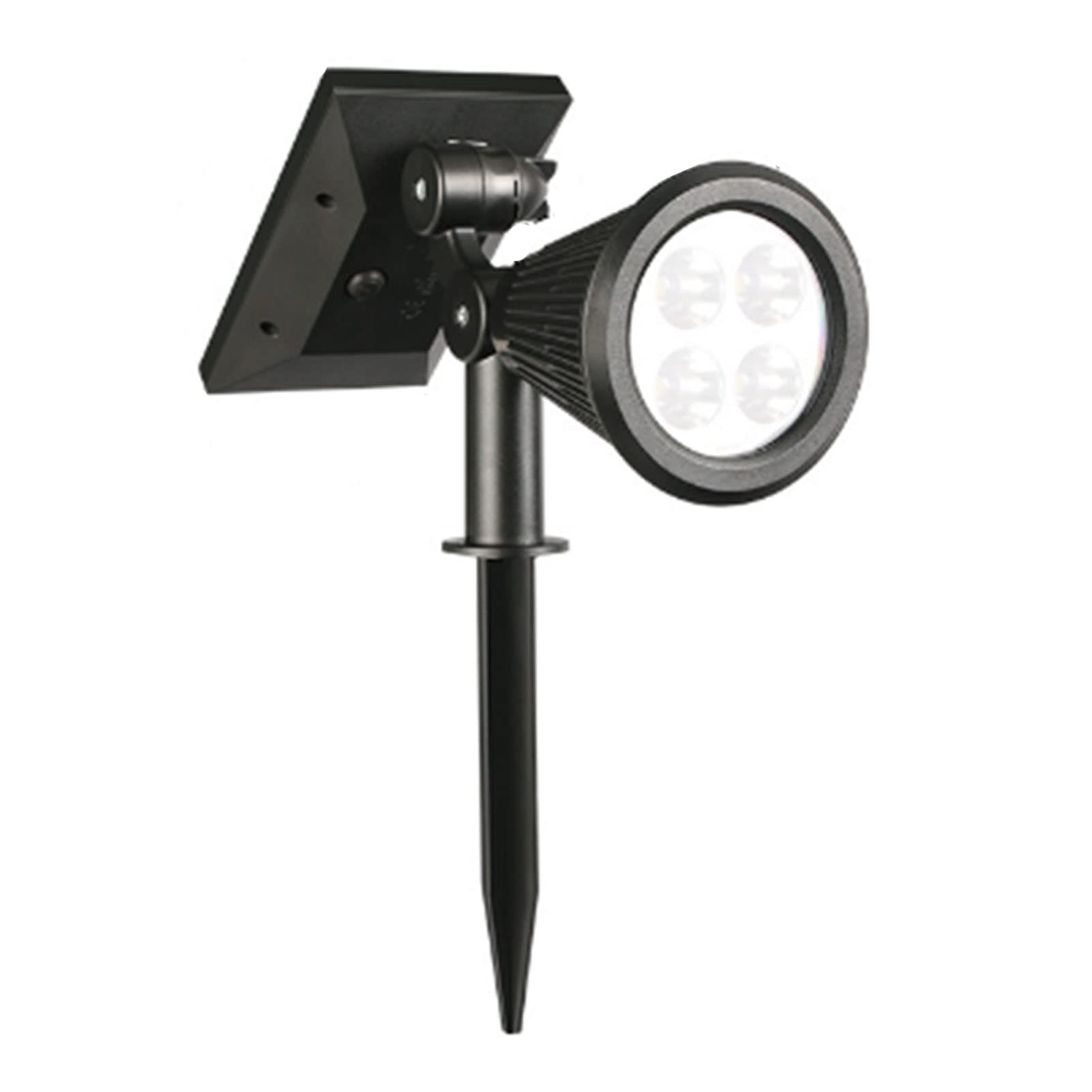 2Pcs Waterproof Solar Garden Spotlights - Outdoor Solar Spot Lights for Patio, Yard & Pathway | Warm White LED Landscape Lighting | Weatherproof & Energy Efficient Solar Lights for Garden Decor