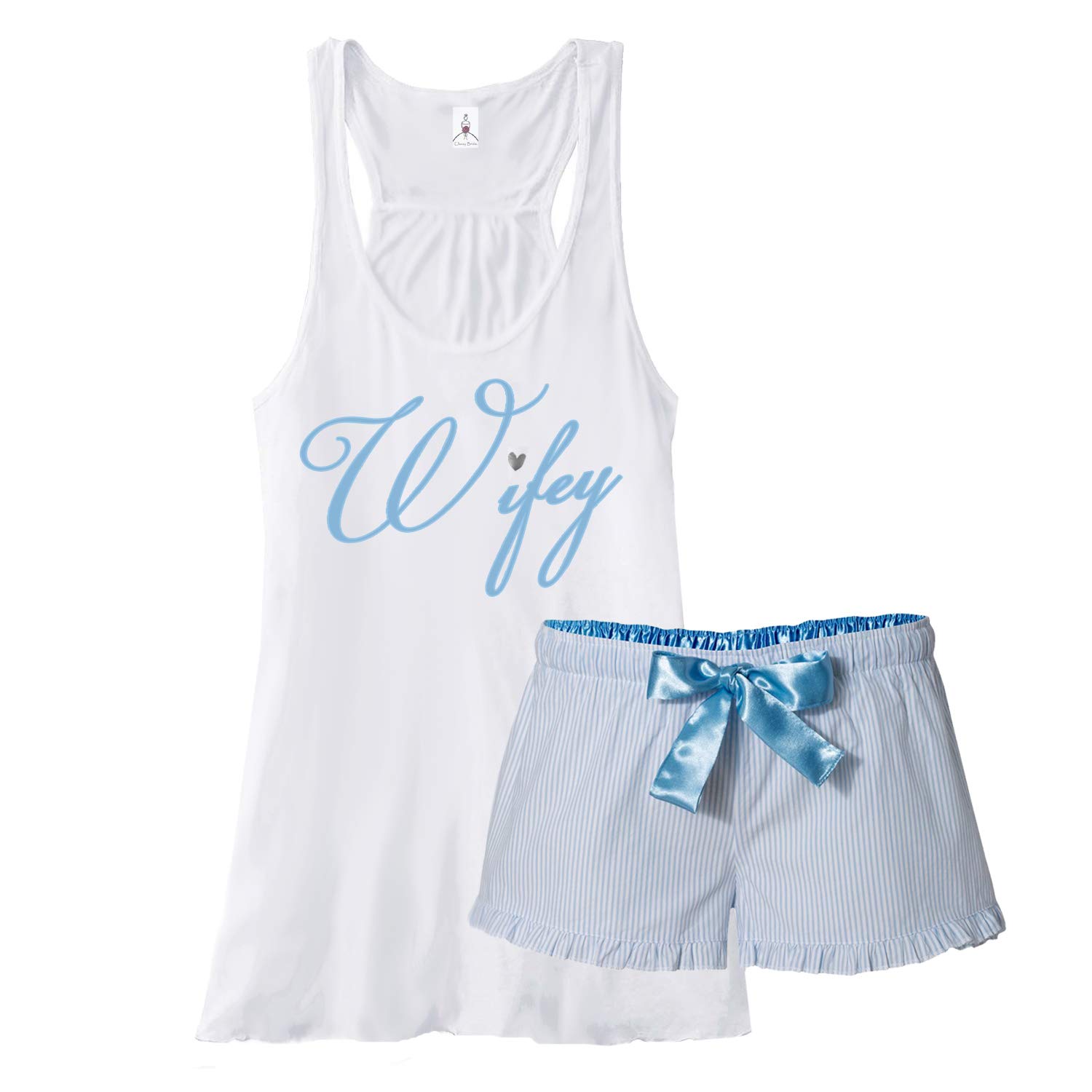 Elegant Bride Pajama Short Set - Perfect Bridal Shower Gift for Wife - Soft & Comfortable Sleepwear for Honeymoon & Wedding Night